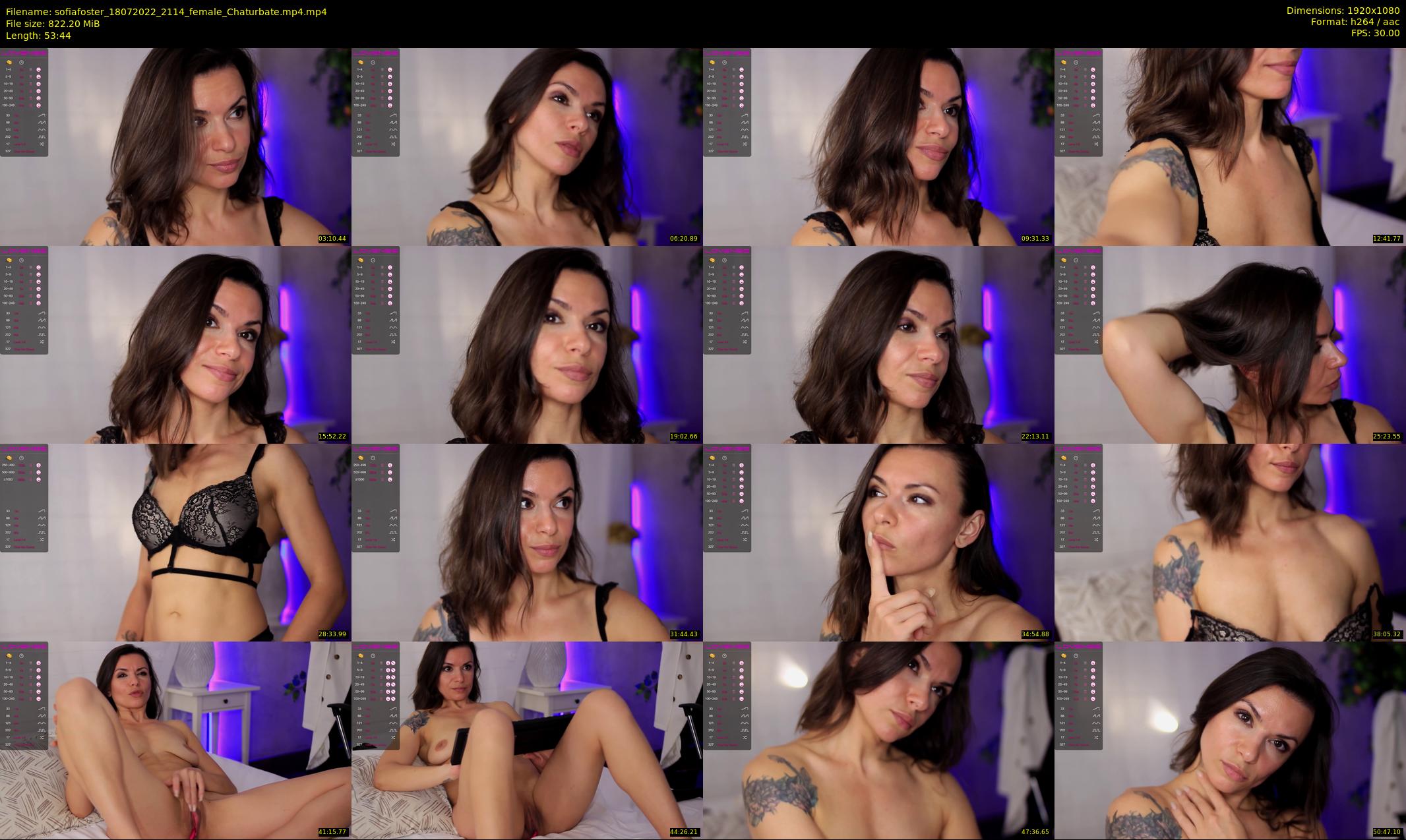sofiafoster — 54 minute Chaturbate female cam show recording, 1080p, Jul 18, 2022