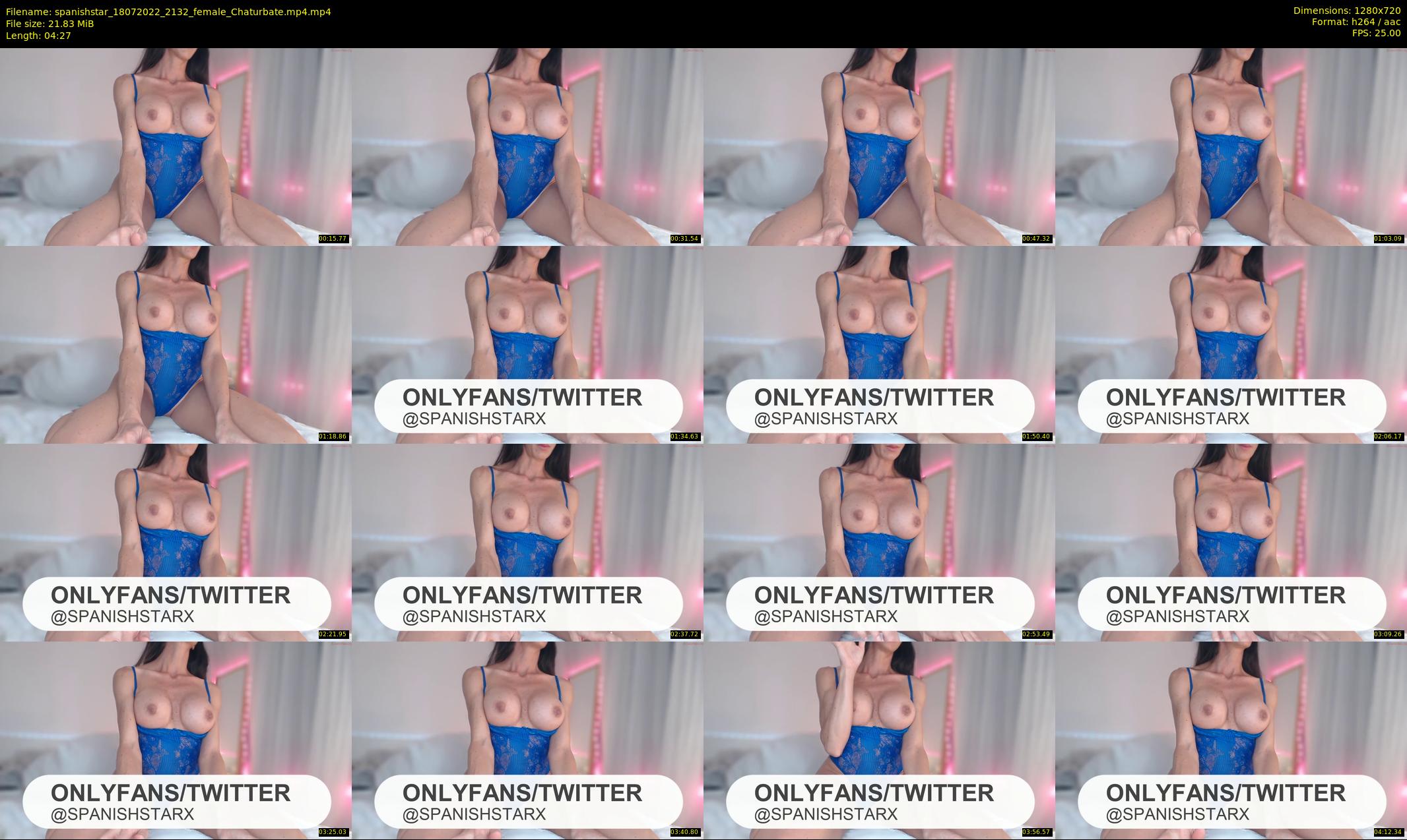 spanishstar — 5 minute Chaturbate female cam show recording, 720p, Jul 18, 2022