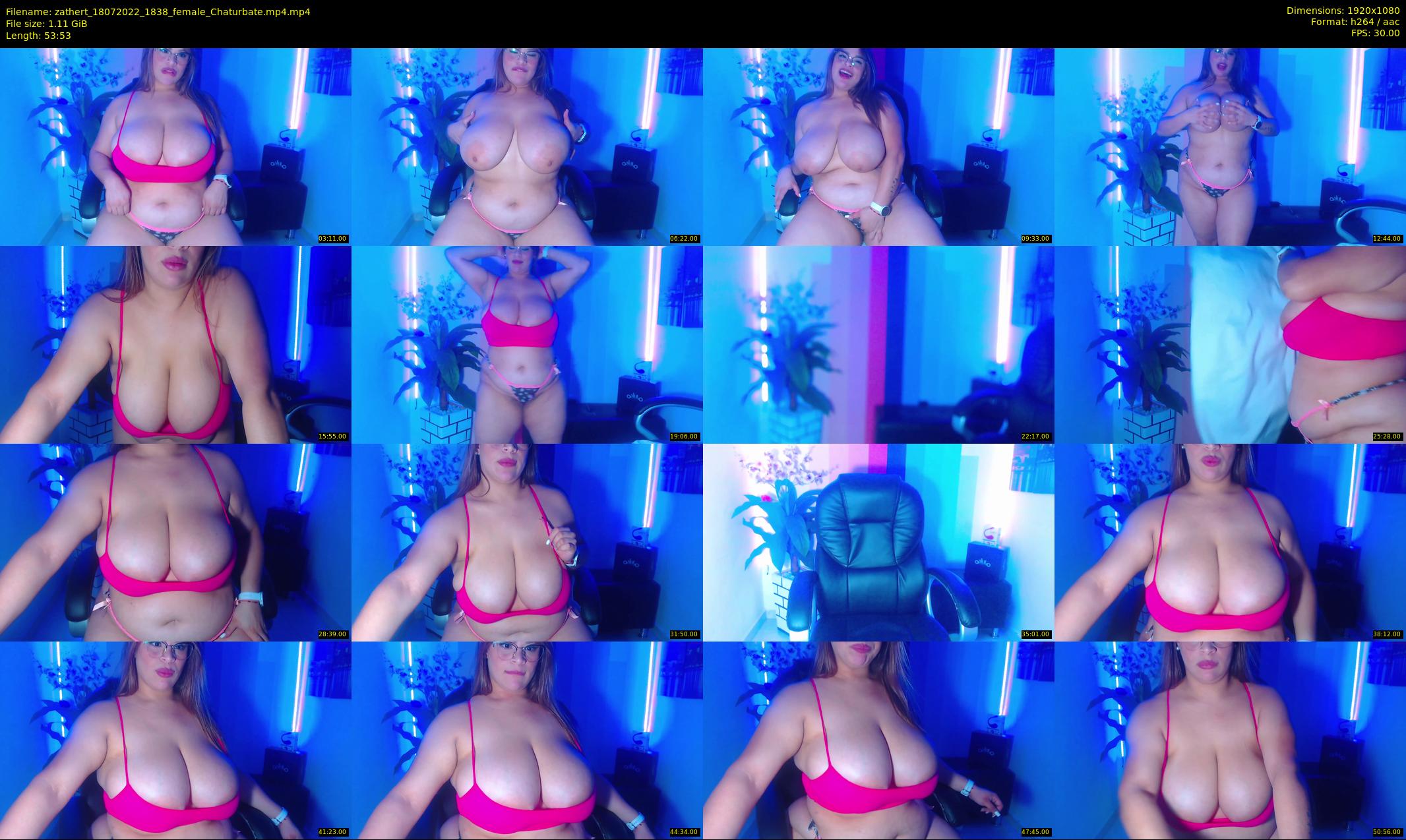 zathert — 54 minute Chaturbate female cam show recording, 1080p, Jul 18, 2022