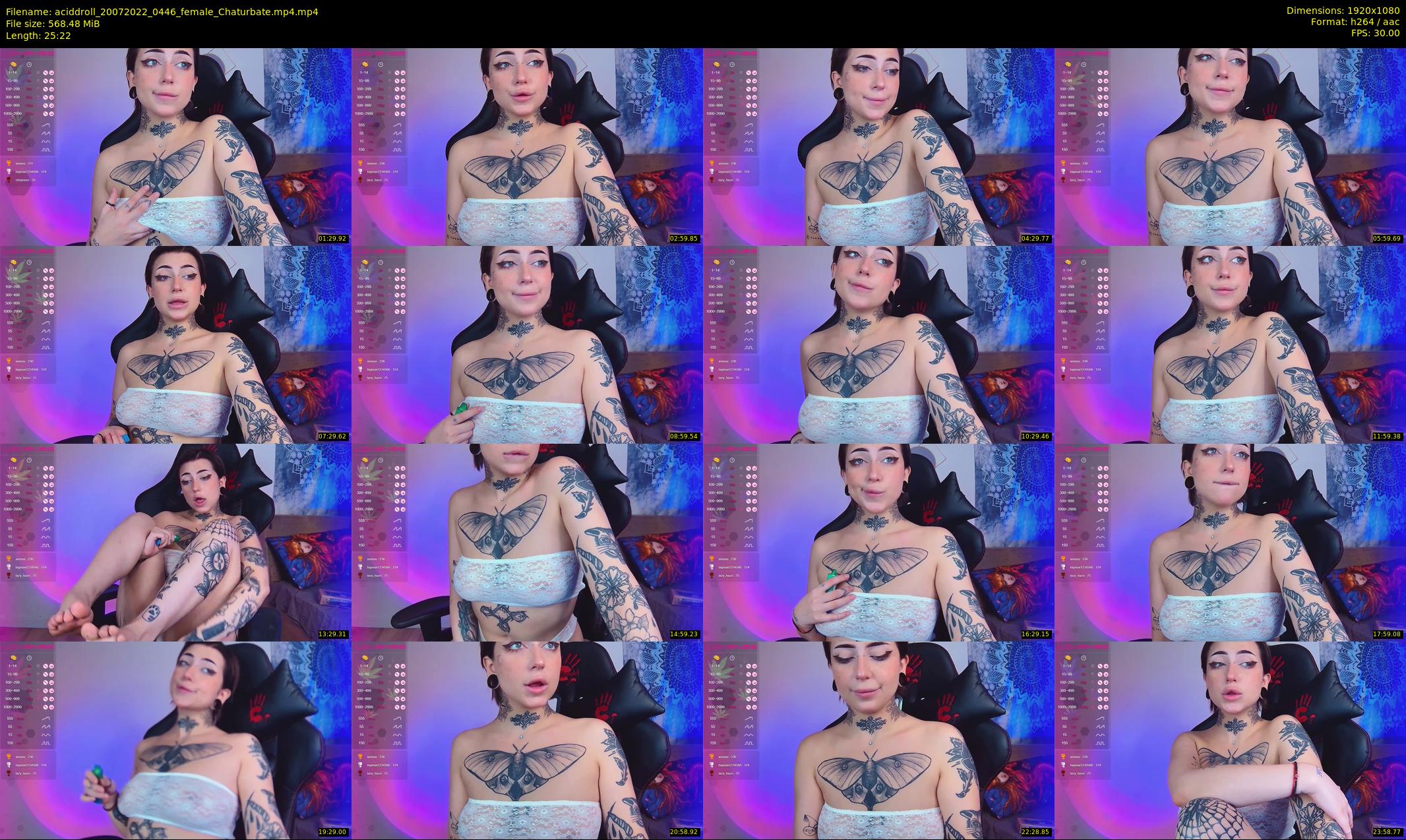 aciddroll — 26 minute Chaturbate female cam show recording, 1080p, Jul 20, 2022