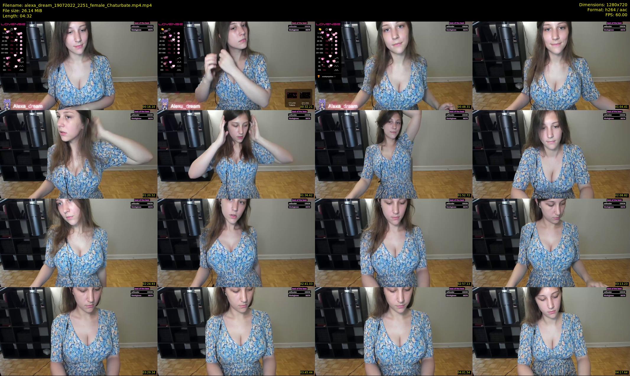 alexa_dream — 5 minute Chaturbate female cam show recording, 720p, Jul 19, 2022