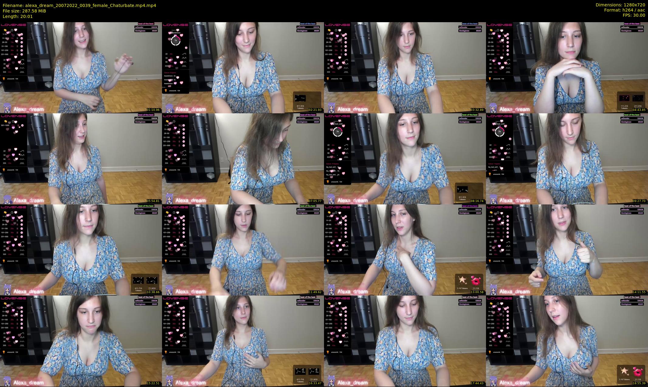 alexa_dream — 21 minute Chaturbate female cam show recording, 720p, Jul 20, 2022