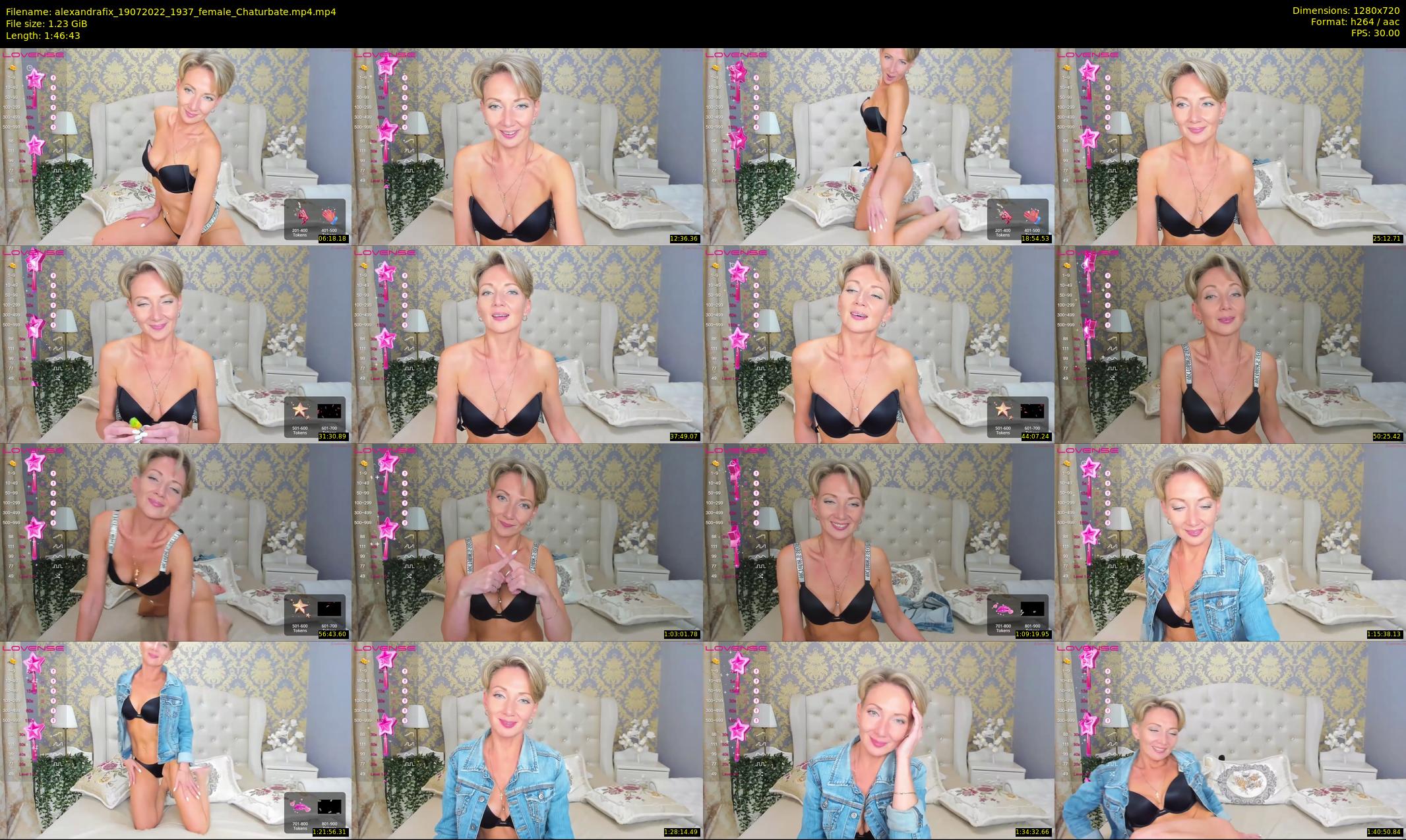 alexandrafix — 107 minute Chaturbate female cam show recording, 720p, Jul 19, 2022