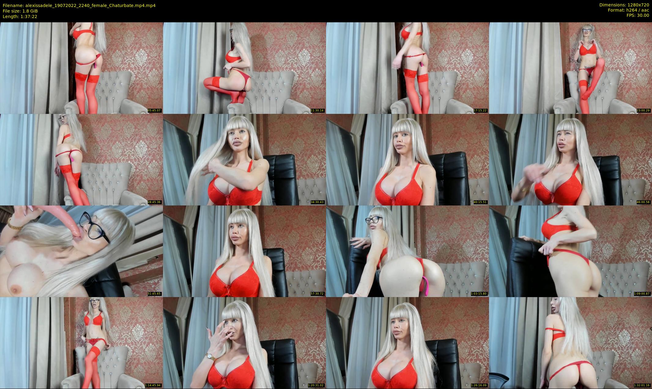 alexissadele — 98 minute Chaturbate female cam show recording, 720p, Jul 19, 2022