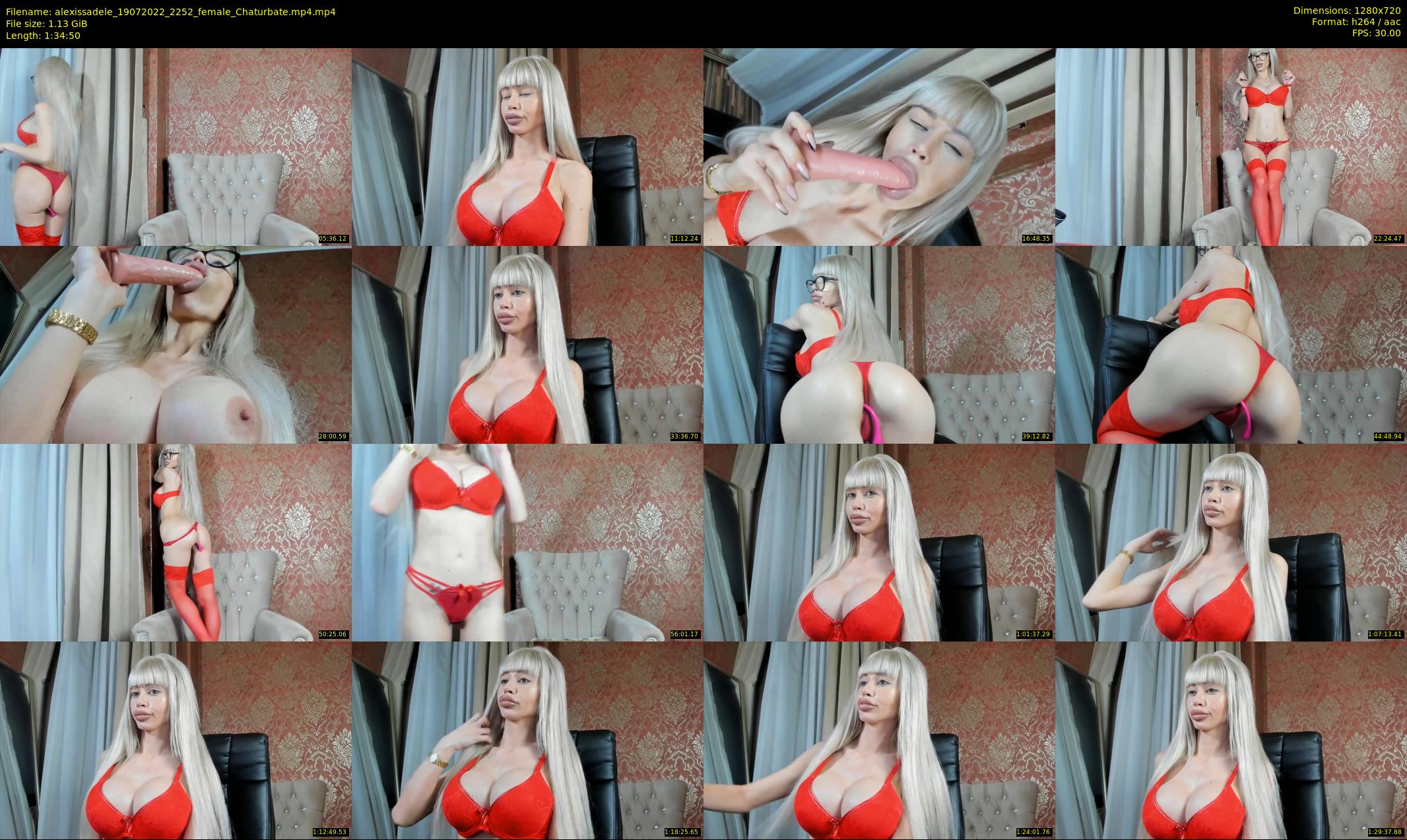alexissadele — 95 minute Chaturbate female cam show recording, 720p, Jul 19, 2022