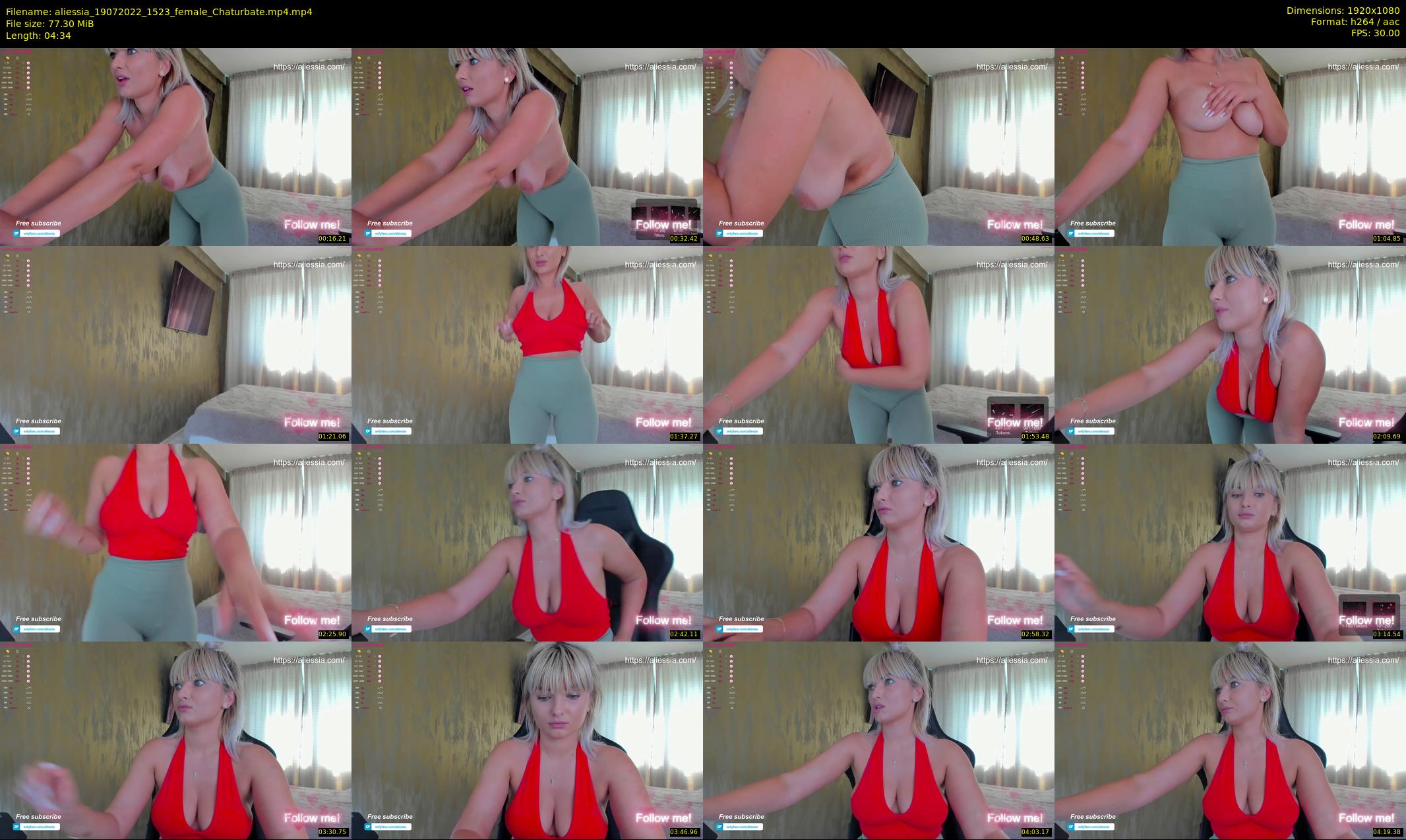 aliessia — 5 minute Chaturbate female cam show recording, 1080p, Jul 19, 2022