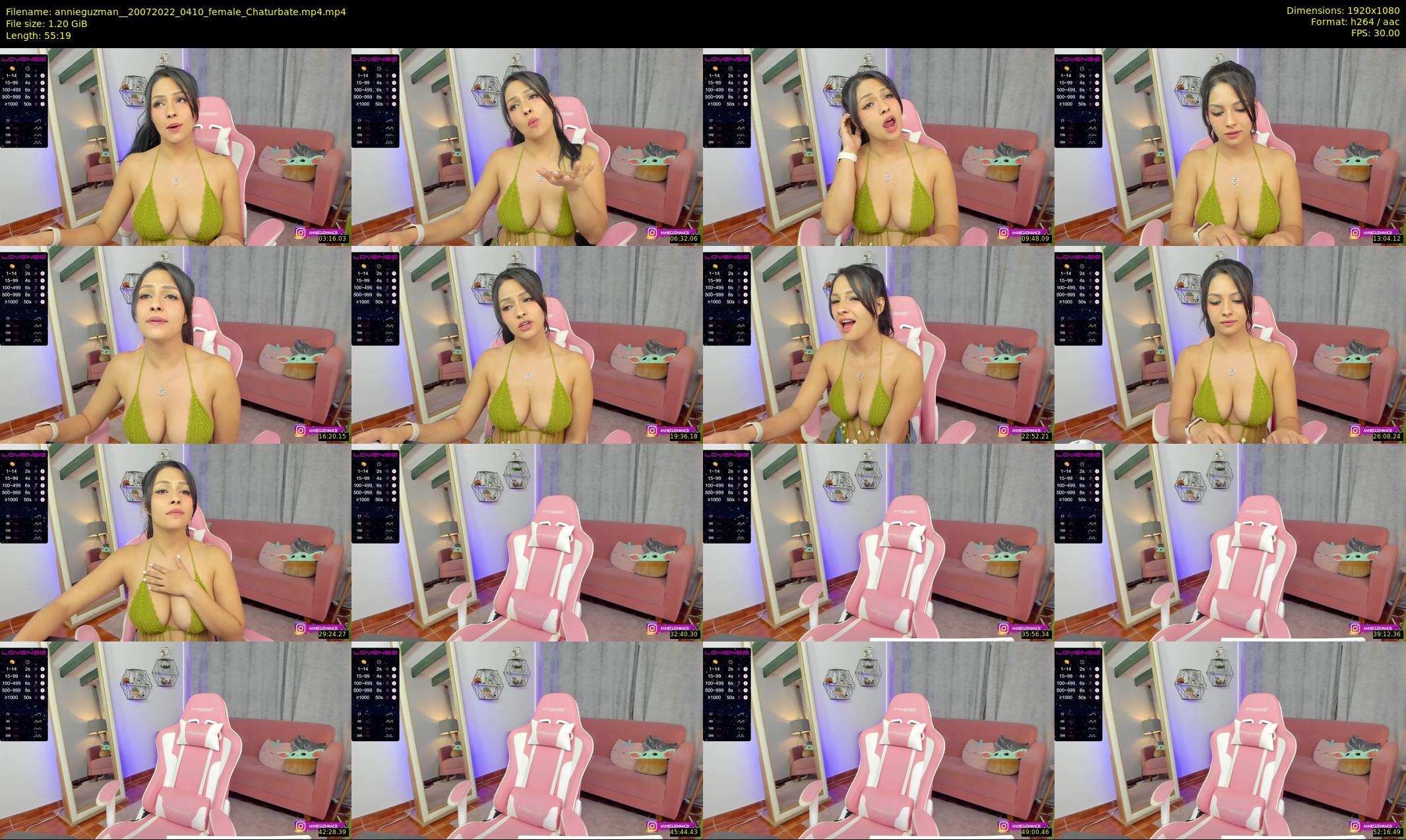 annieguzman_ — 56 minute Chaturbate female cam show recording, 1080p, Jul 20, 2022