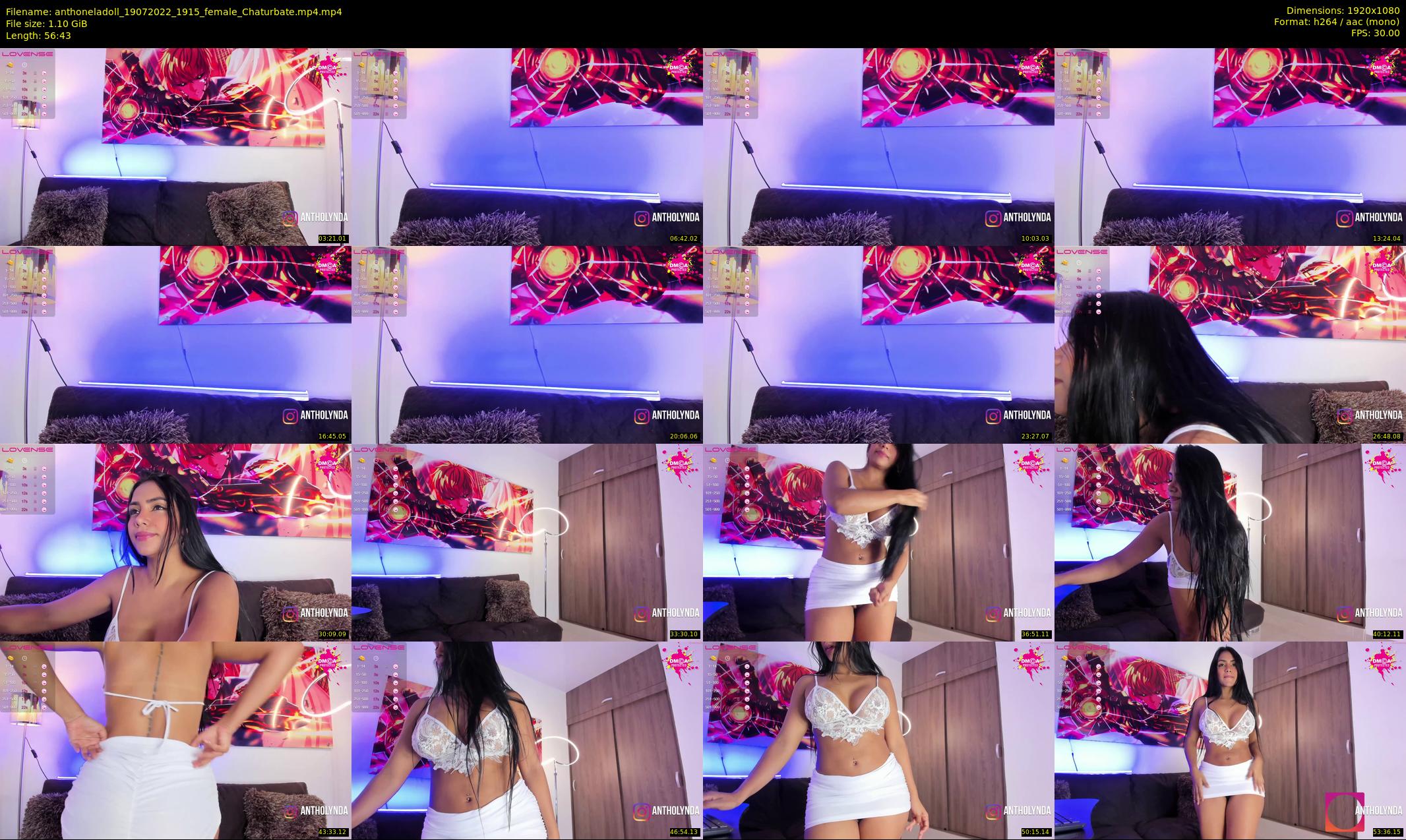 anthoneladoll — 57 minute Chaturbate female cam show recording, 1080p, Jul 19, 2022