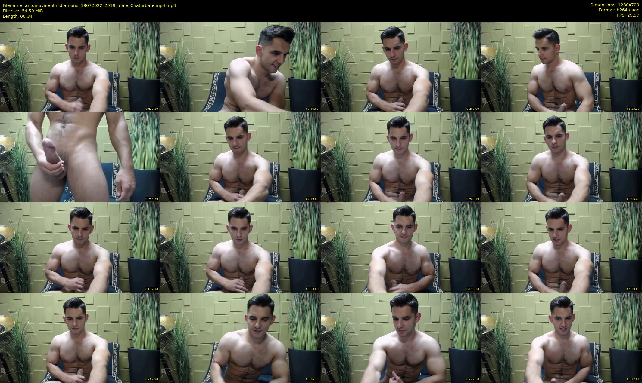 antoniovalentinidiamond — 7 minute Chaturbate male cam show recording, 720p, Jul 19, 2022