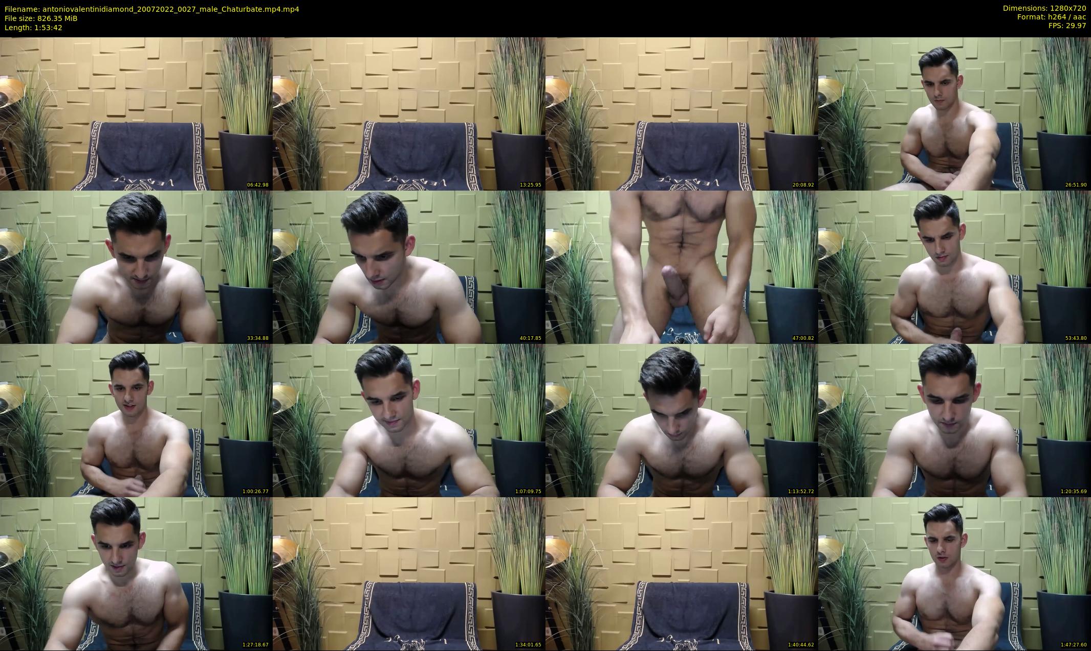 antoniovalentinidiamond — 114 minute Chaturbate male cam show recording, 720p, Jul 20, 2022