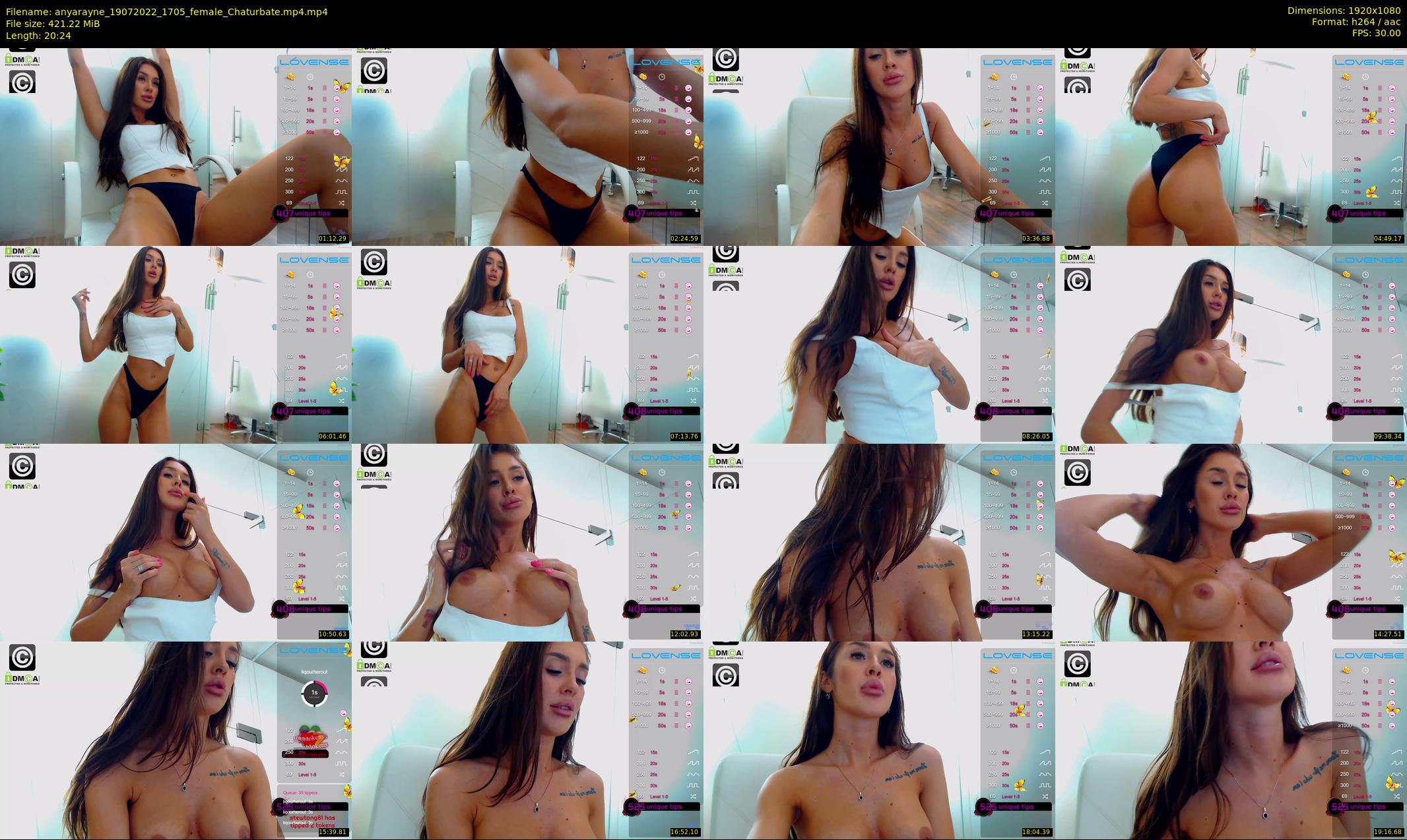anyarayne — 21 minute Chaturbate female cam show recording, 1080p, Jul 19, 2022