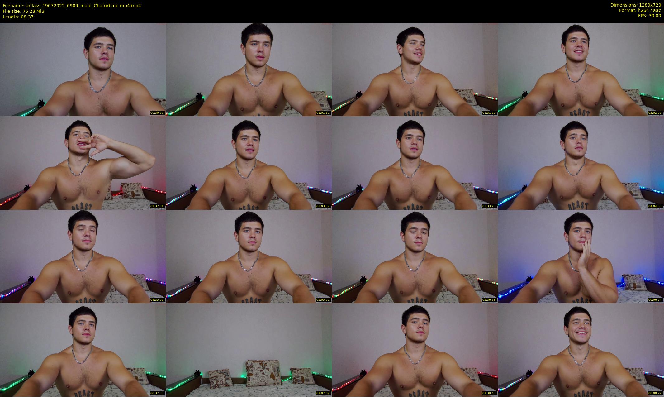 arilass — 9 minute Chaturbate male cam show recording, 720p, Jul 19, 2022