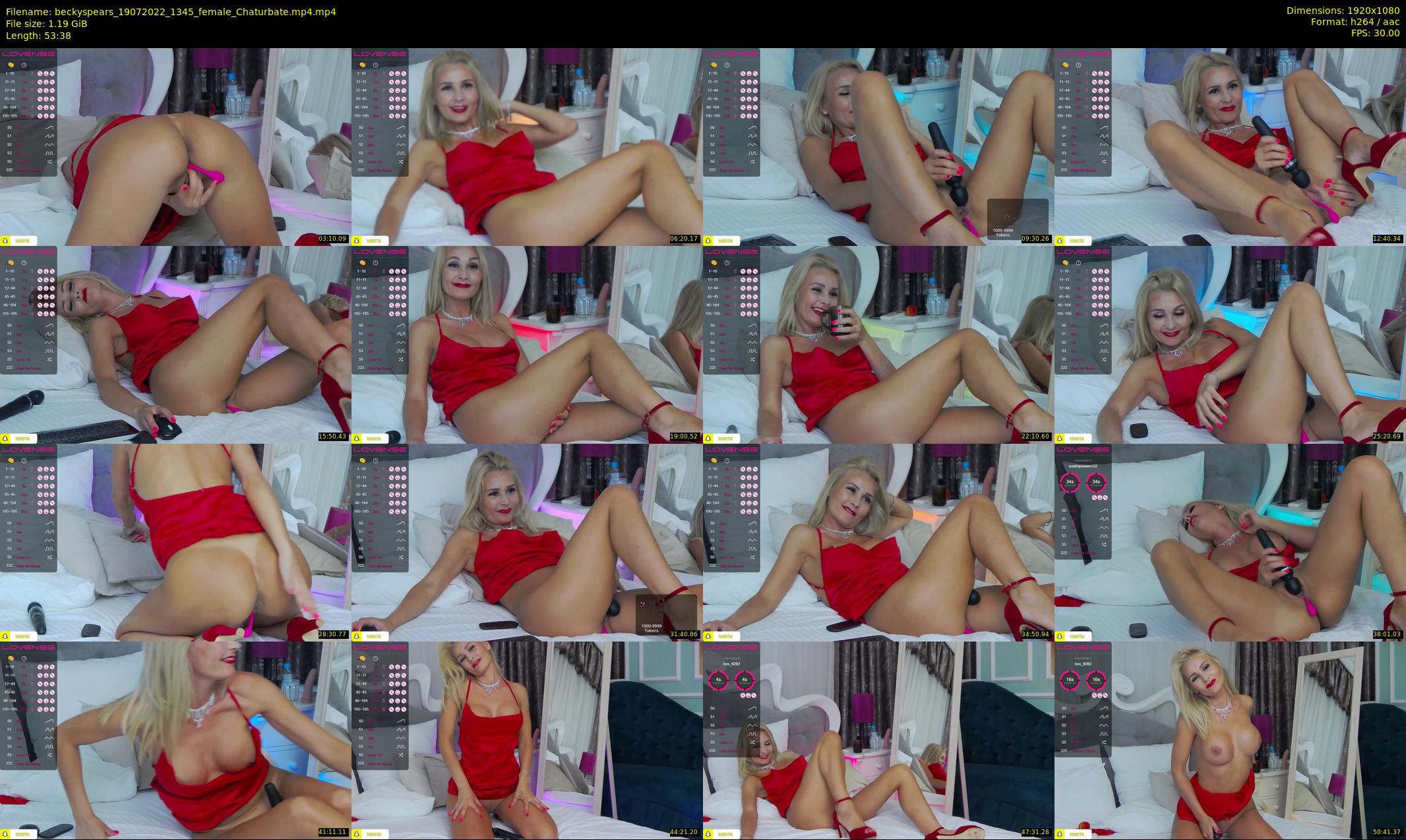 beckyspears — 54 minute Chaturbate female cam show recording, 1080p, Jul 19, 2022