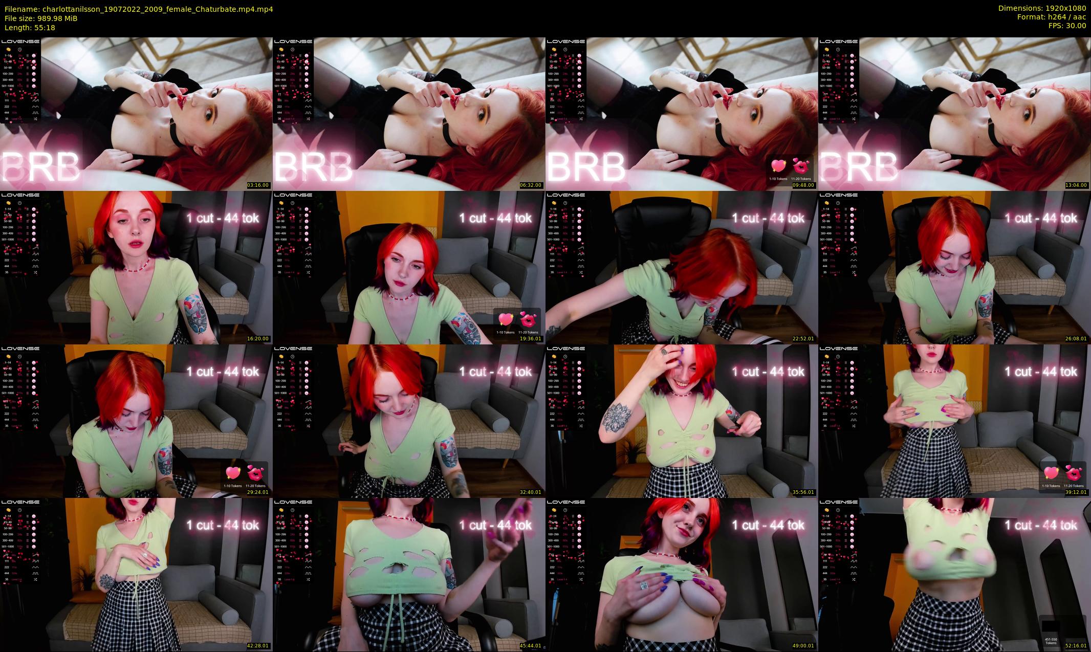 charlottanilsson — 56 minute Chaturbate female cam show recording, 1080p, Jul 19, 2022