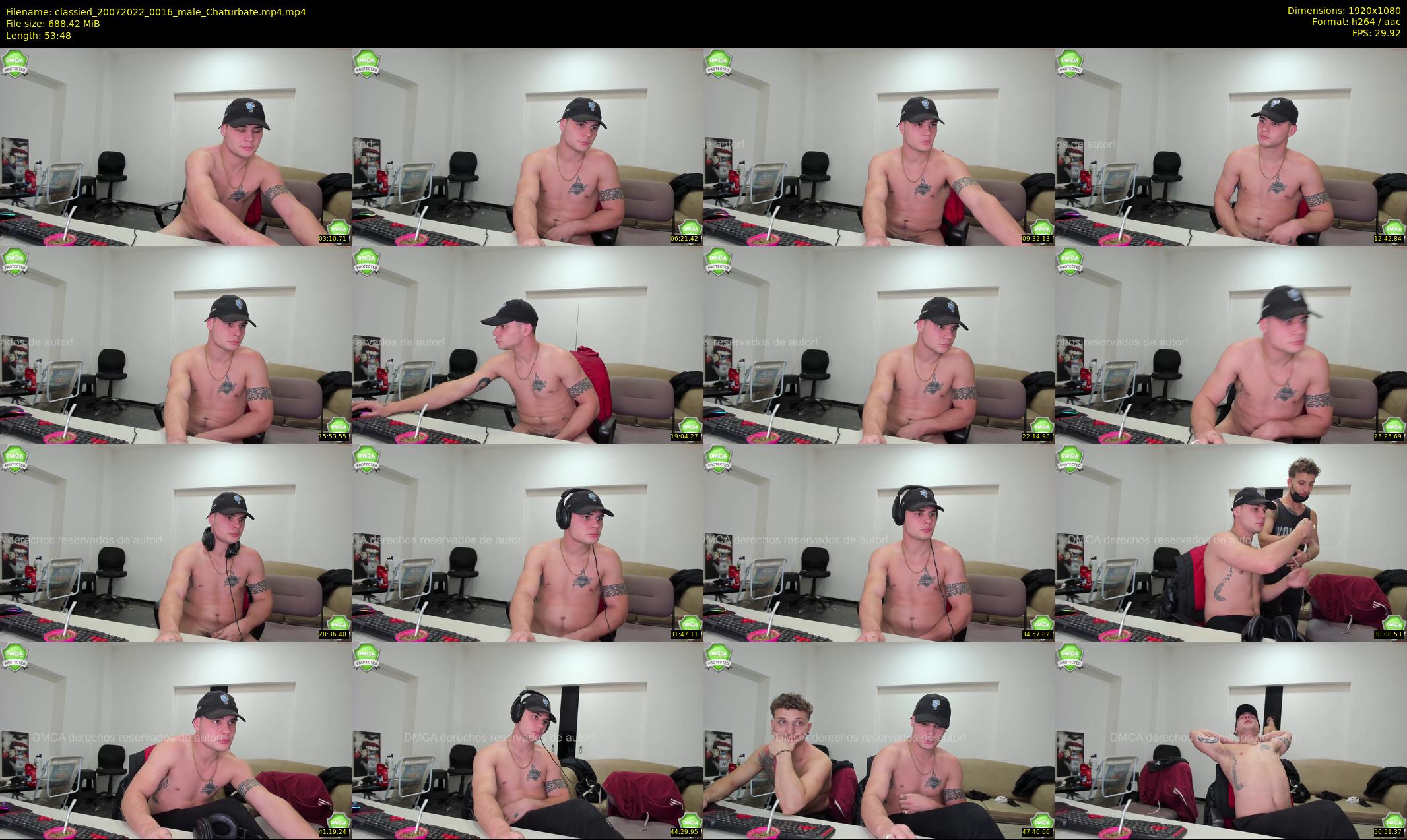 classied — 54 minute Chaturbate male cam show recording, 1080p, Jul 20, 2022