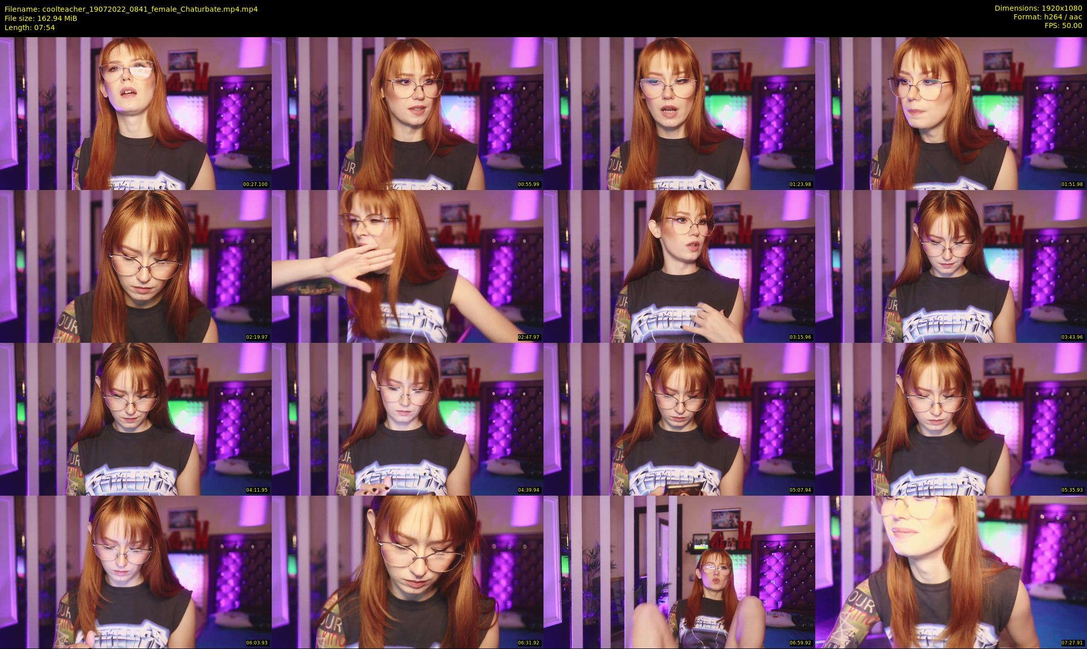 coolteacher — 8 minute Chaturbate female cam show recording, 1080p, Jul 19, 2022
