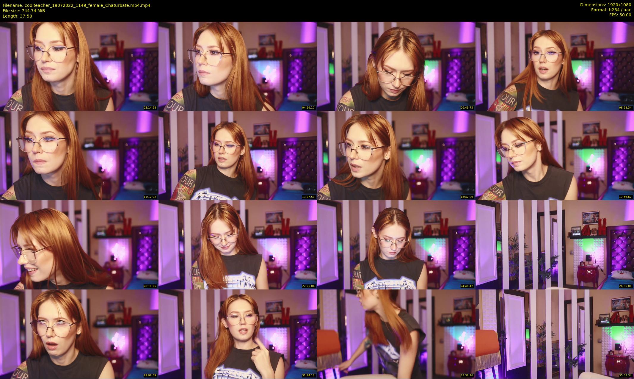 coolteacher — 38 minute Chaturbate female cam show recording, 1080p, Jul 19, 2022