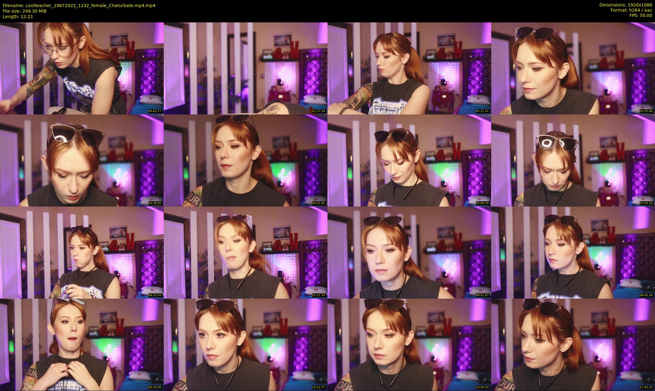 coolteacher — 13 minute Chaturbate female cam show recording, 1080p, Jul 19, 2022