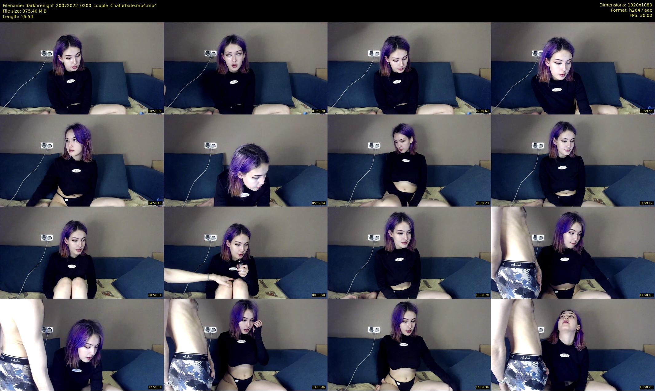 darkfirenight — 17 minute Chaturbate couple cam show recording, 1080p, Jul 20, 2022