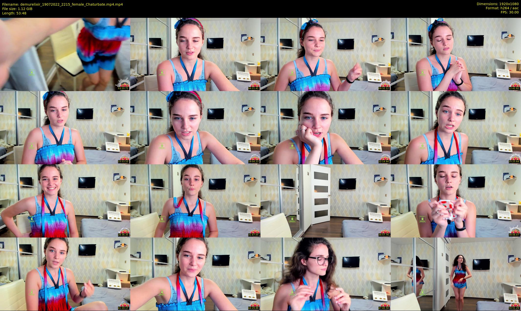demurelixir — 54 minute Chaturbate female cam show recording, 1080p, Jul 19, 2022