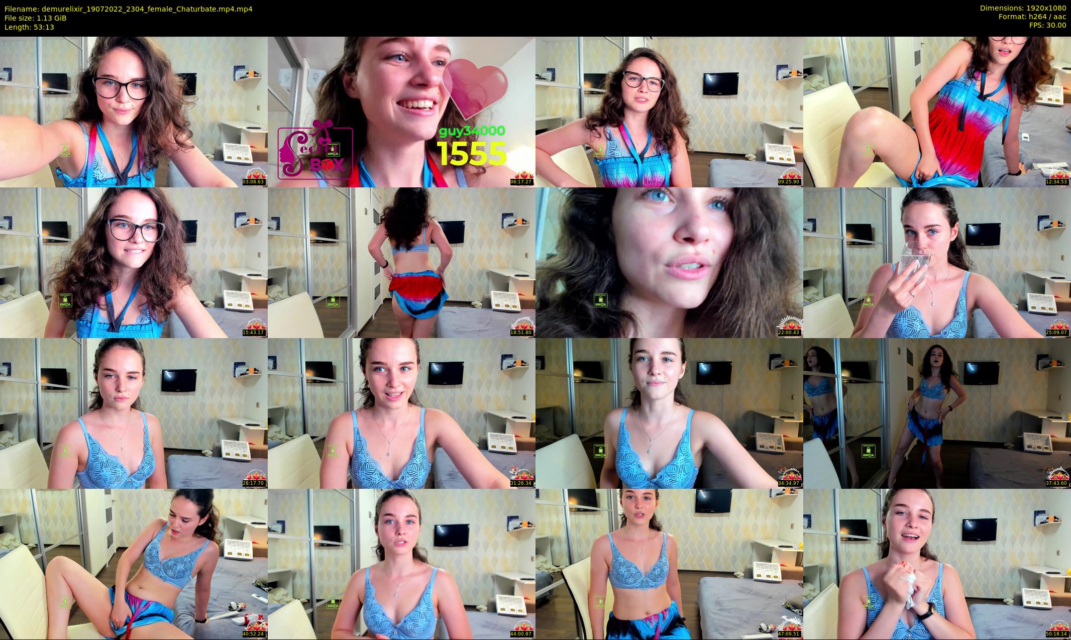 demurelixir — 54 minute Chaturbate female cam show recording, 1080p, Jul 19, 2022