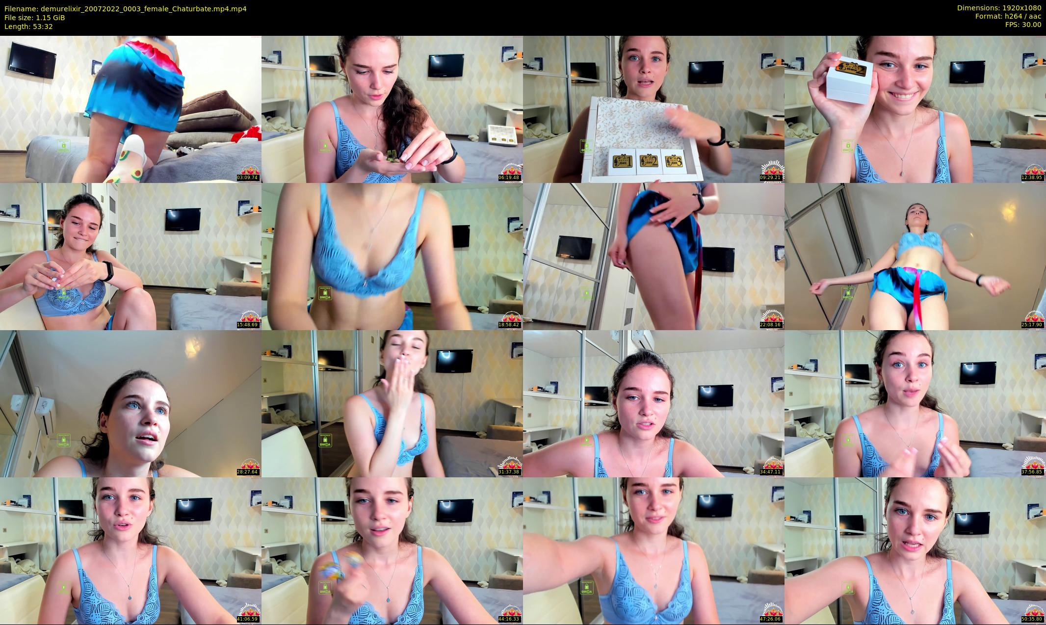 demurelixir — 54 minute Chaturbate female cam show recording, 1080p, Jul 20, 2022