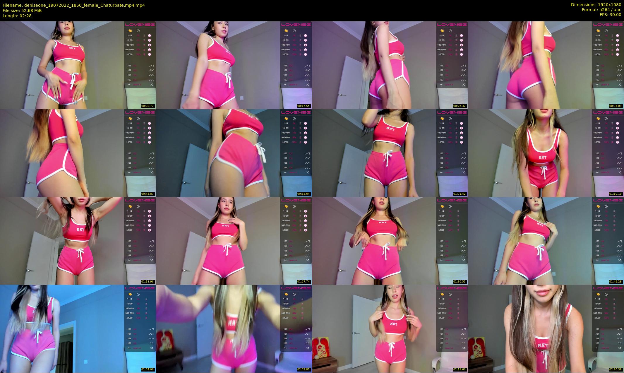 deniseone — 3 minute Chaturbate female cam show recording, 1080p, Jul 19, 2022