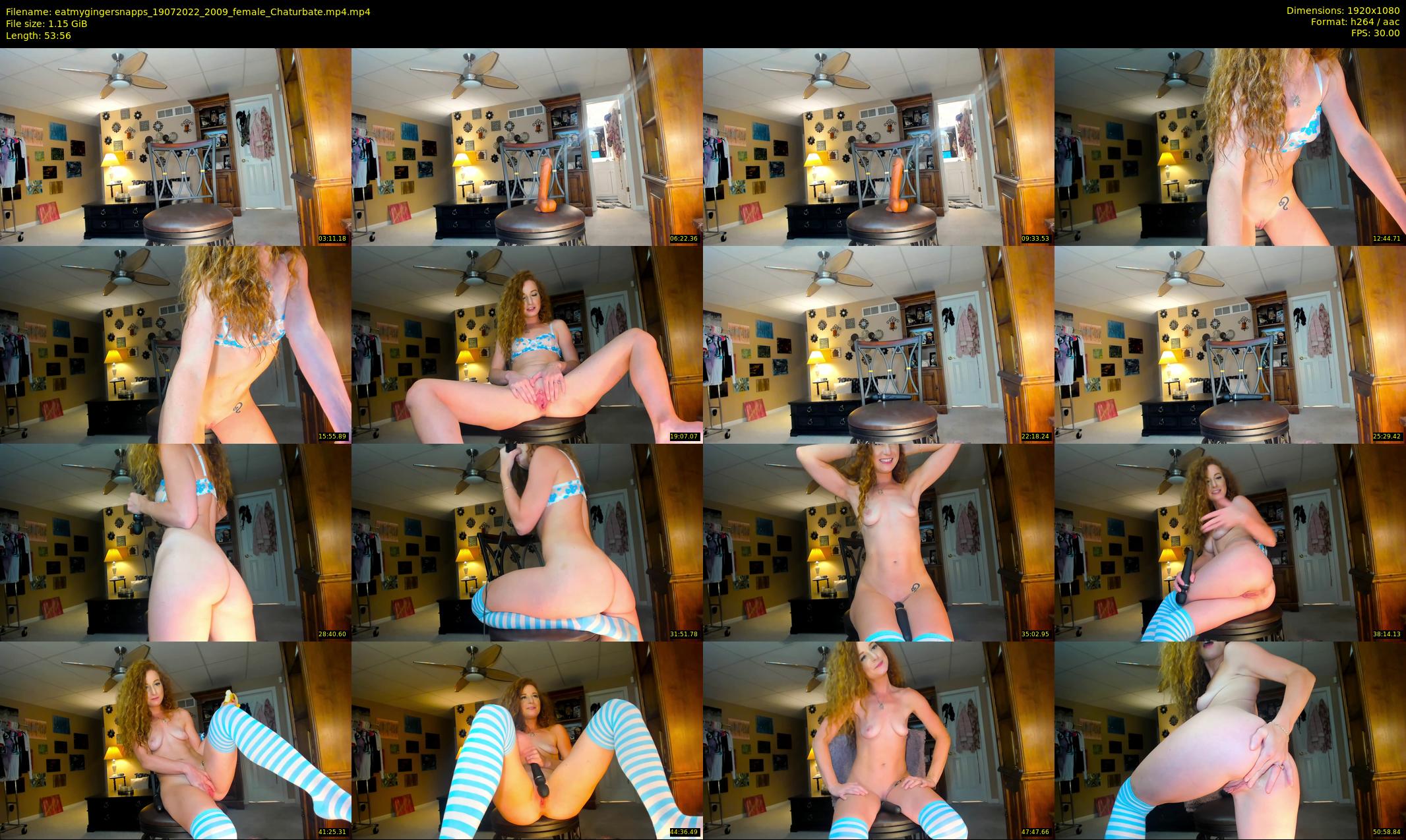 eatmygingersnapps — 54 minute Chaturbate female cam show recording, 1080p, Jul 19, 2022