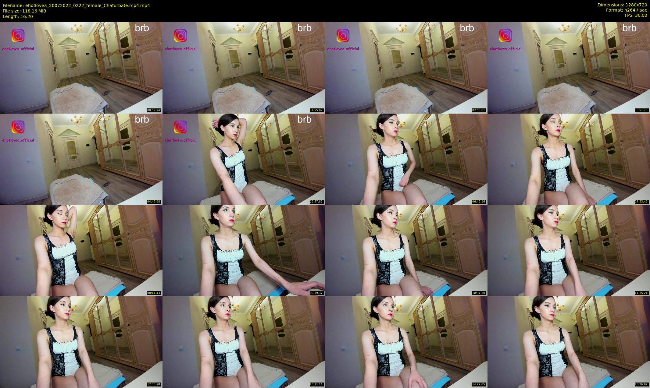 ehotlovea — 17 minute Chaturbate female cam show recording, 720p, Jul 20, 2022