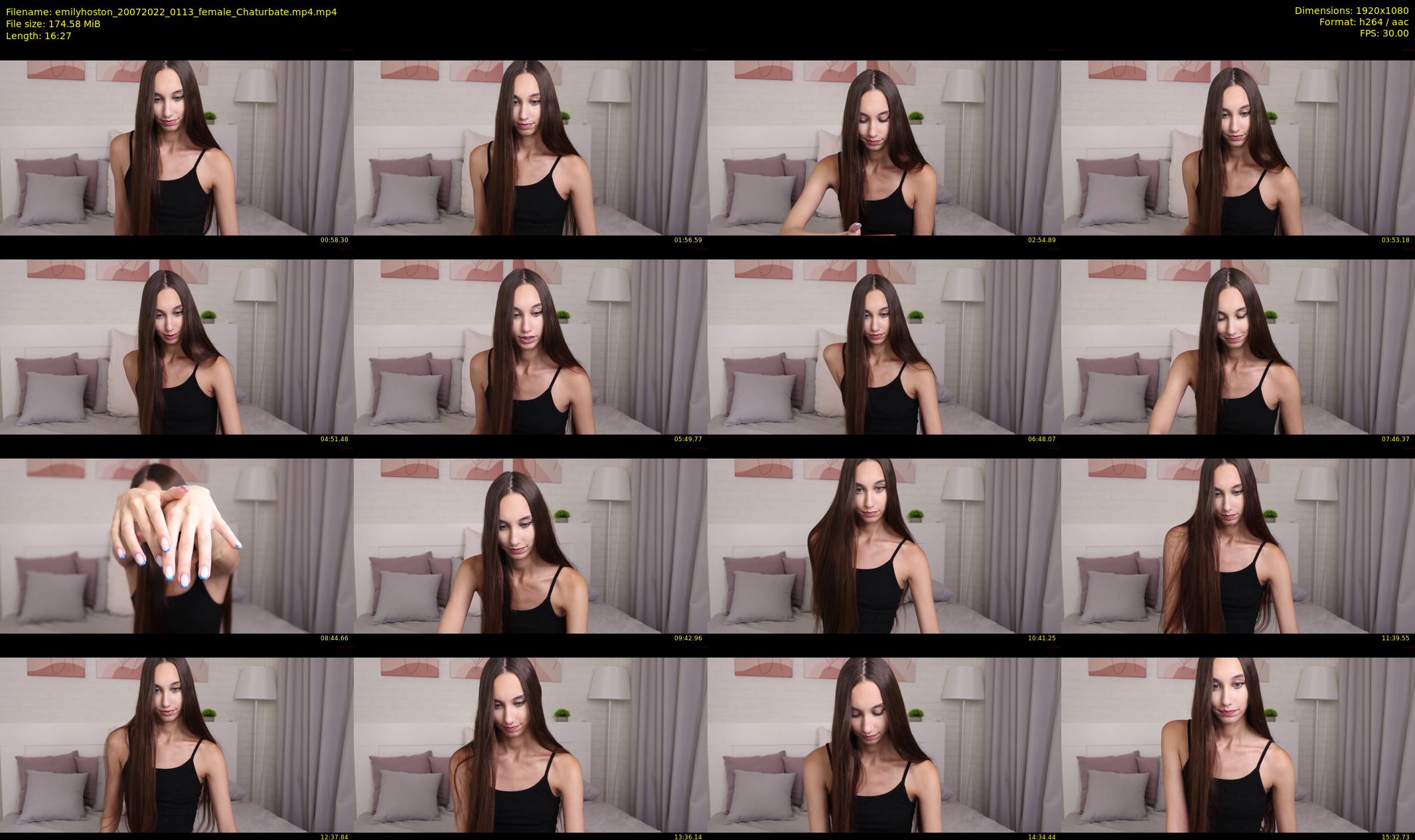 emilyhoston — 17 minute Chaturbate female cam show recording, 1080p, Jul 20, 2022