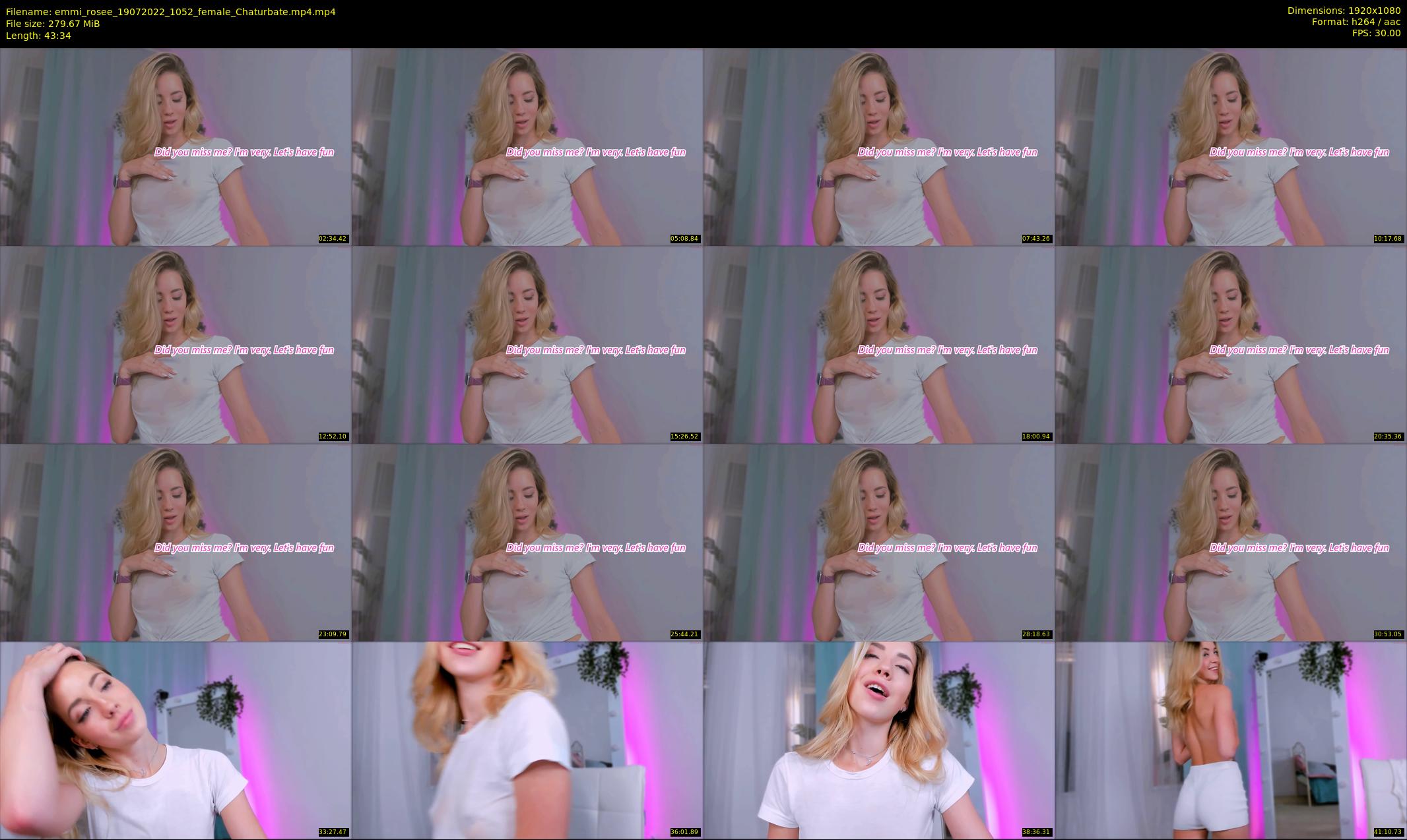 emmi_rosee — 44 minute Chaturbate female cam show recording, 1080p, Jul 19, 2022
