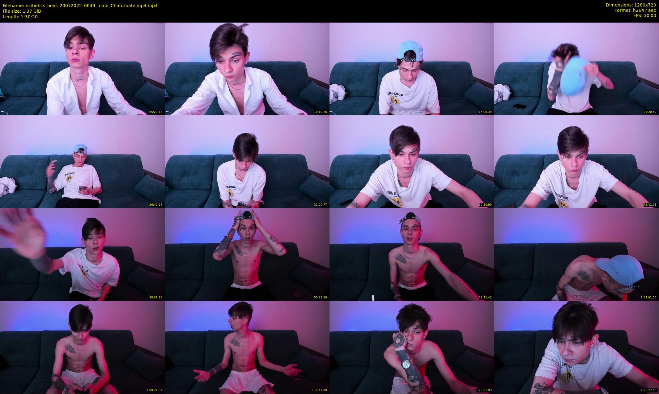 esthetics_boys — 91 minute Chaturbate male cam show recording, 720p, Jul 20, 2022
