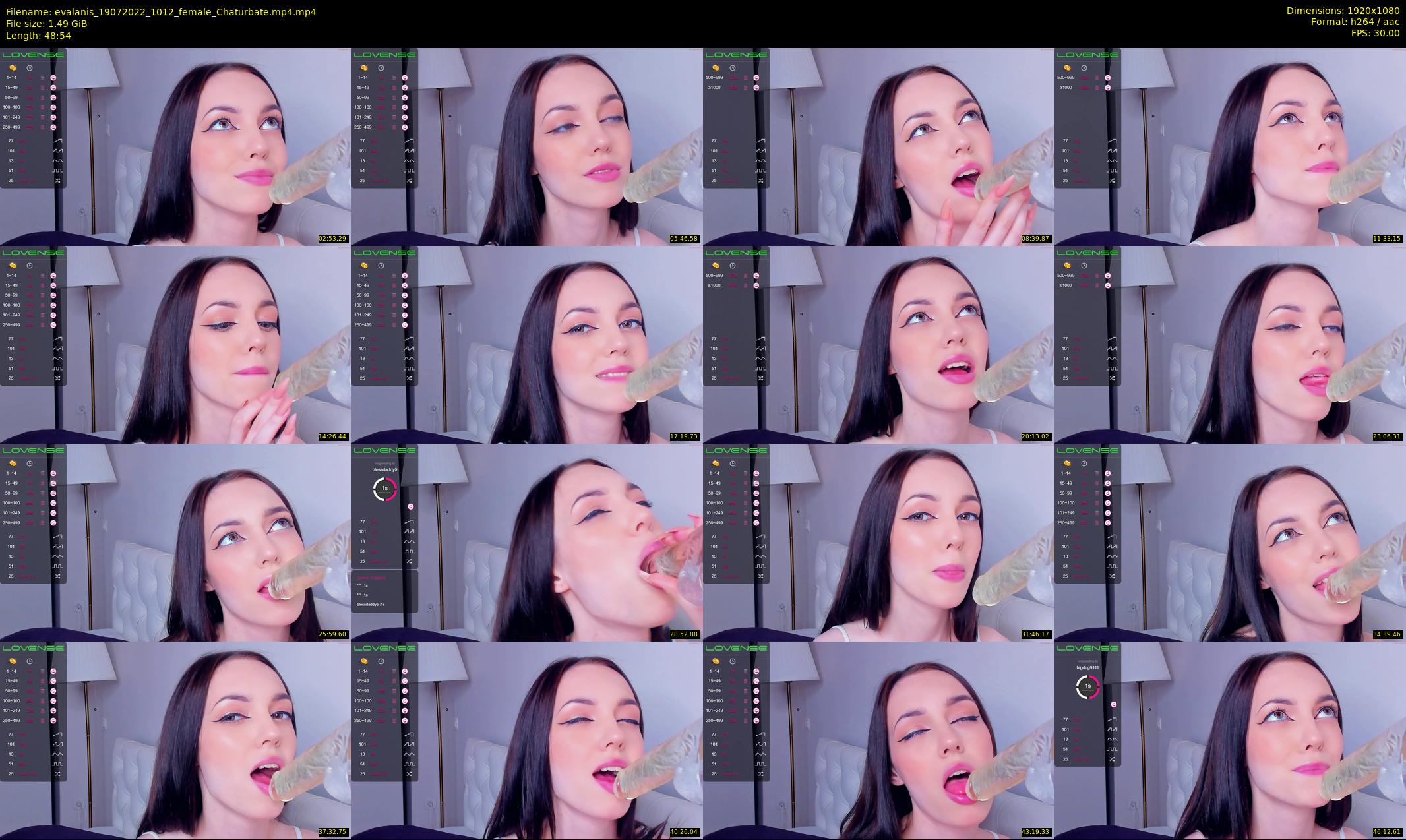 evalanis — 49 minute Chaturbate couple cam show recording, 1080p, Jul 19, 2022