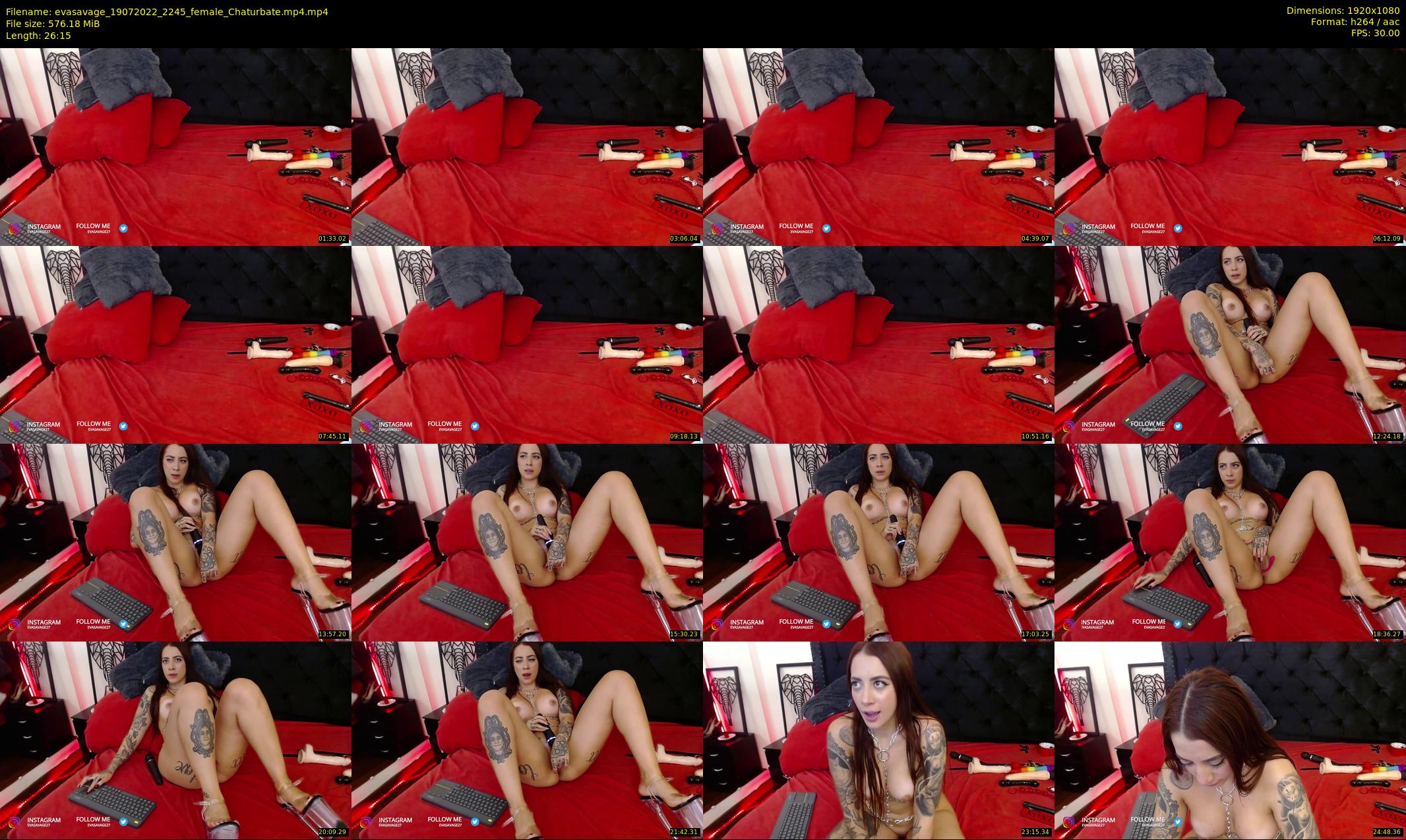 evasavage — 27 minute Chaturbate female cam show recording, 1080p, Jul 19, 2022
