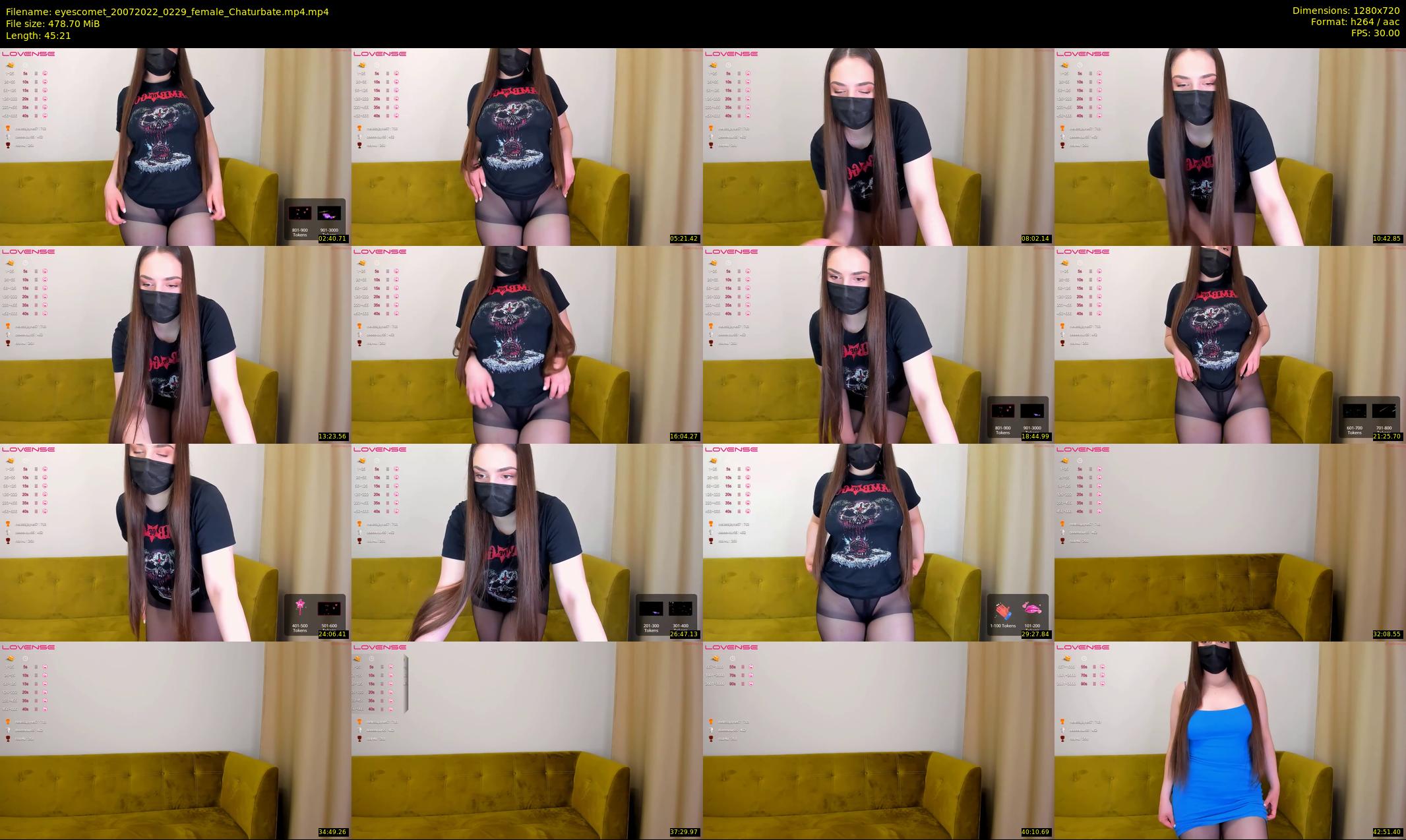 eyescomet — 46 minute Chaturbate female cam show recording, 720p, Jul 20, 2022
