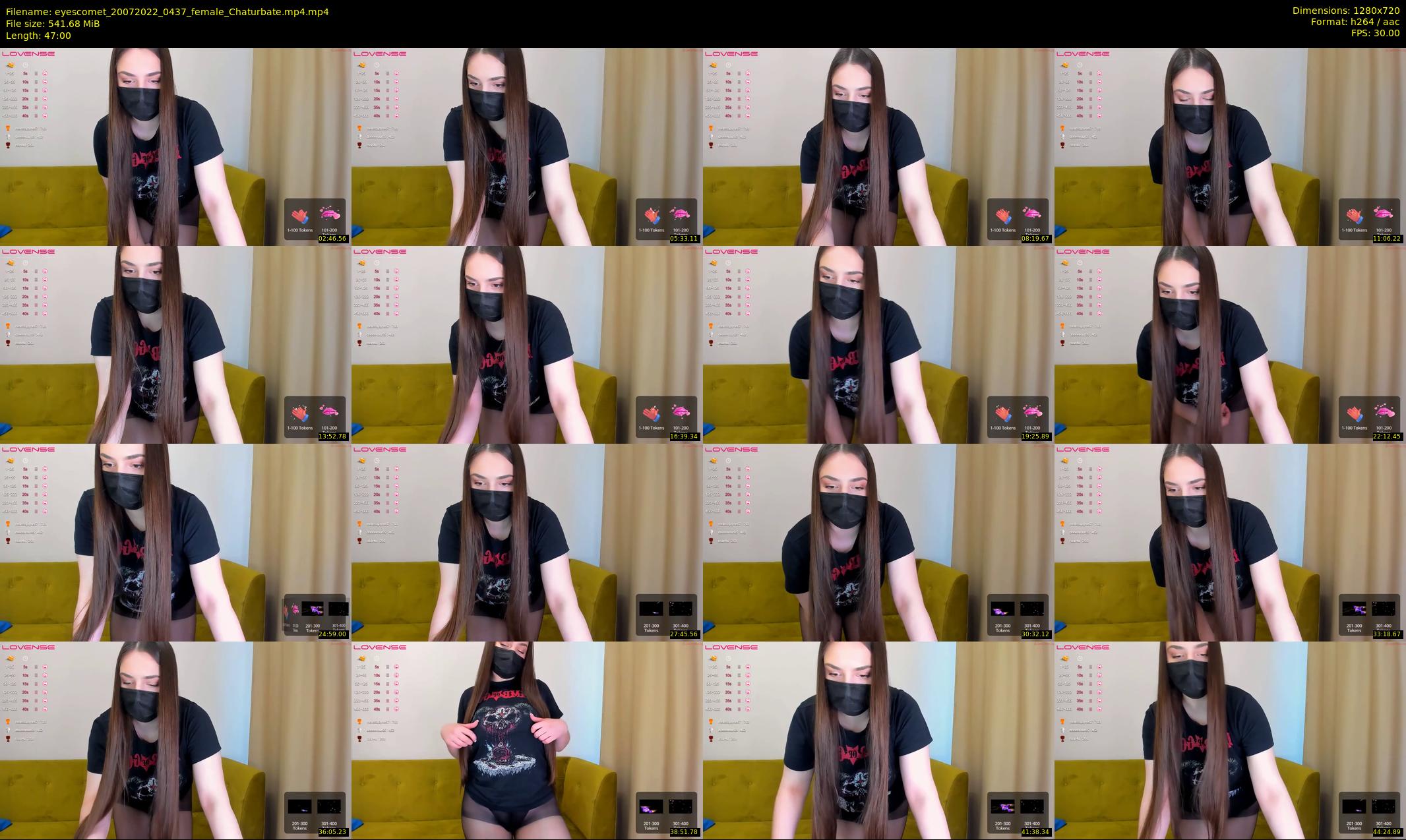 eyescomet — 47 minute Chaturbate female cam show recording, 720p, Jul 20, 2022