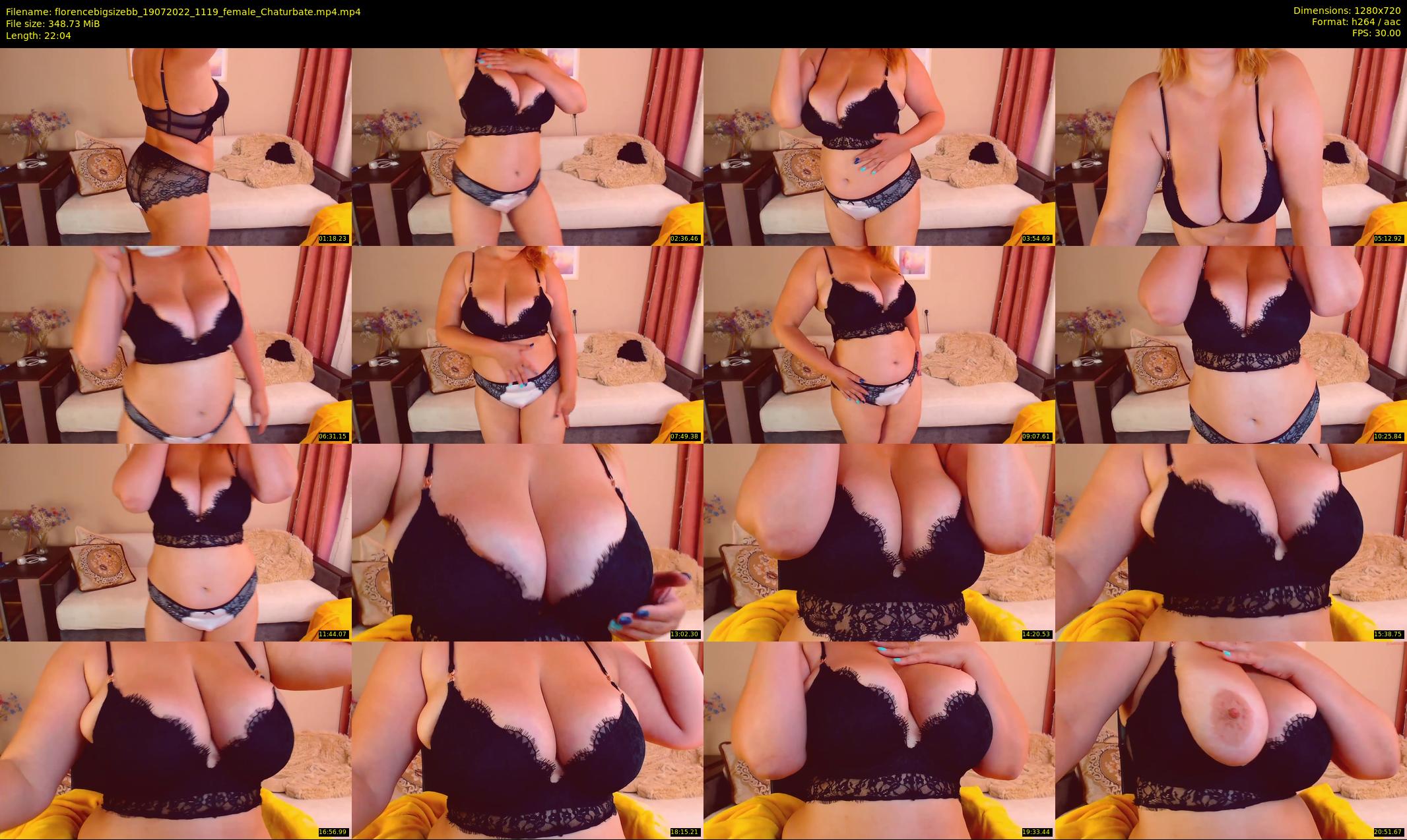 florencebigsizebb — 23 minute Chaturbate female cam show recording, 720p, Jul 19, 2022