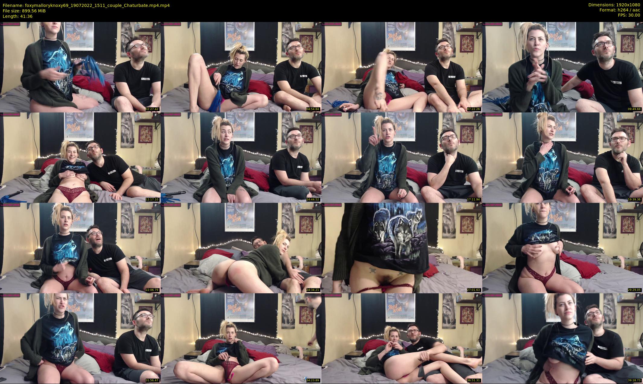 foxymalloryknoxy69 — 42 minute Chaturbate couple cam show recording, 1080p, Jul 19, 2022