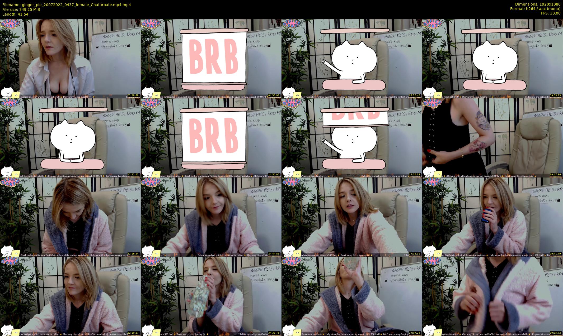 ginger_pie — 42 minute Chaturbate female cam show recording, 1080p, Jul 20, 2022