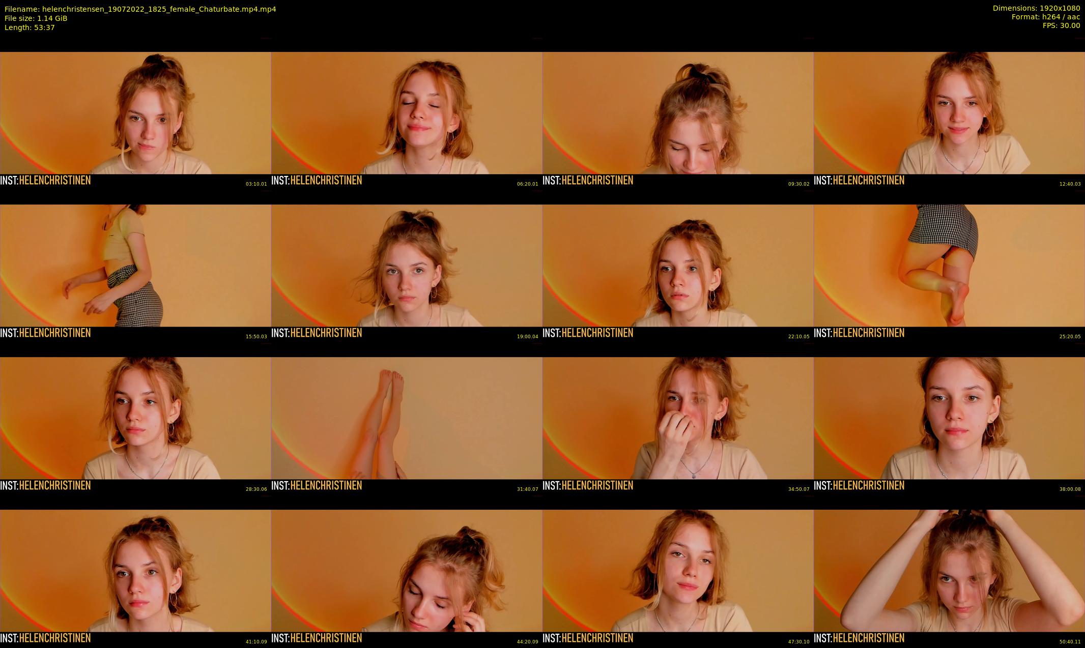 helenchristensen — 54 minute Chaturbate female cam show recording, 1080p, Jul 19, 2022