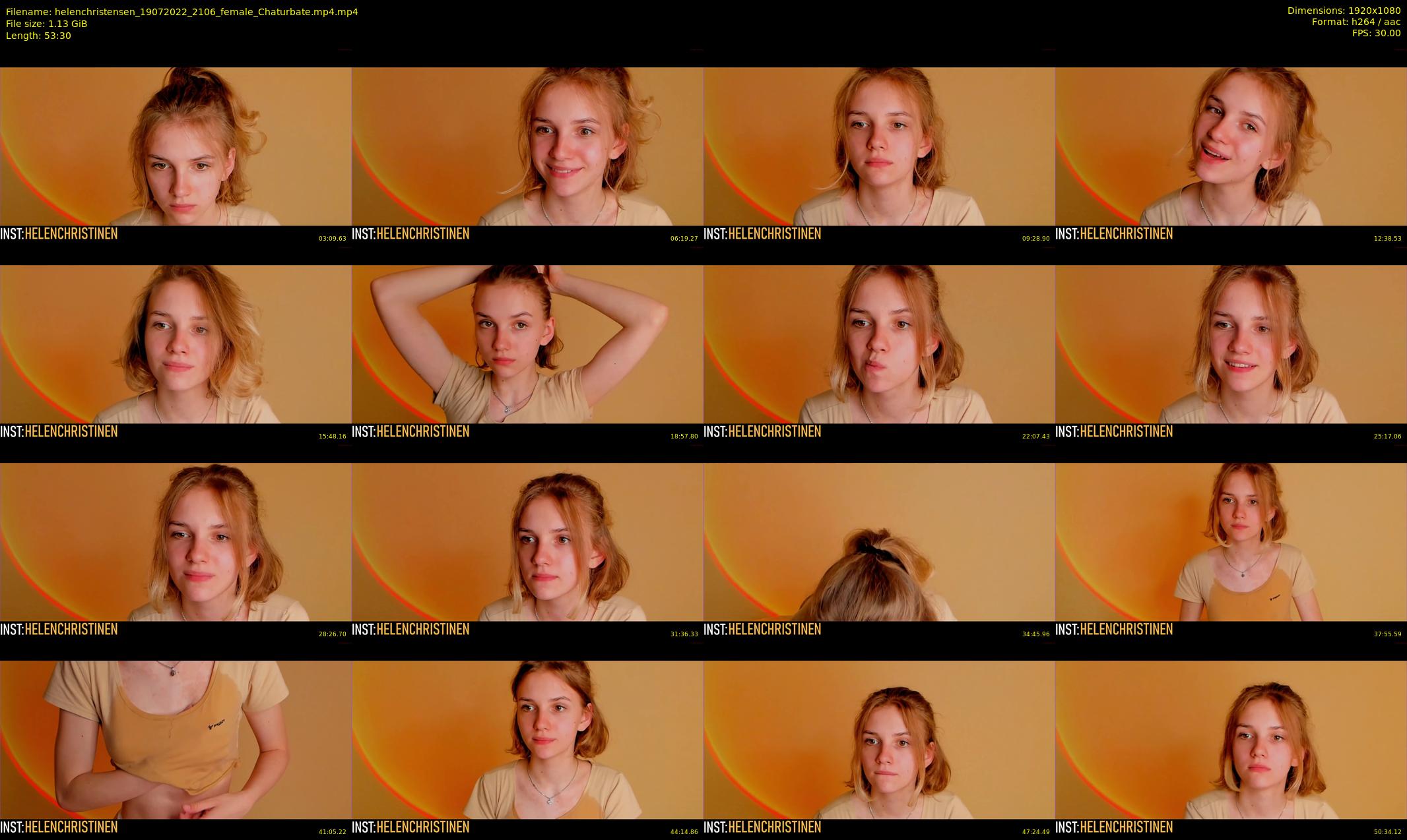 helenchristensen — 54 minute Chaturbate female cam show recording, 1080p, Jul 19, 2022
