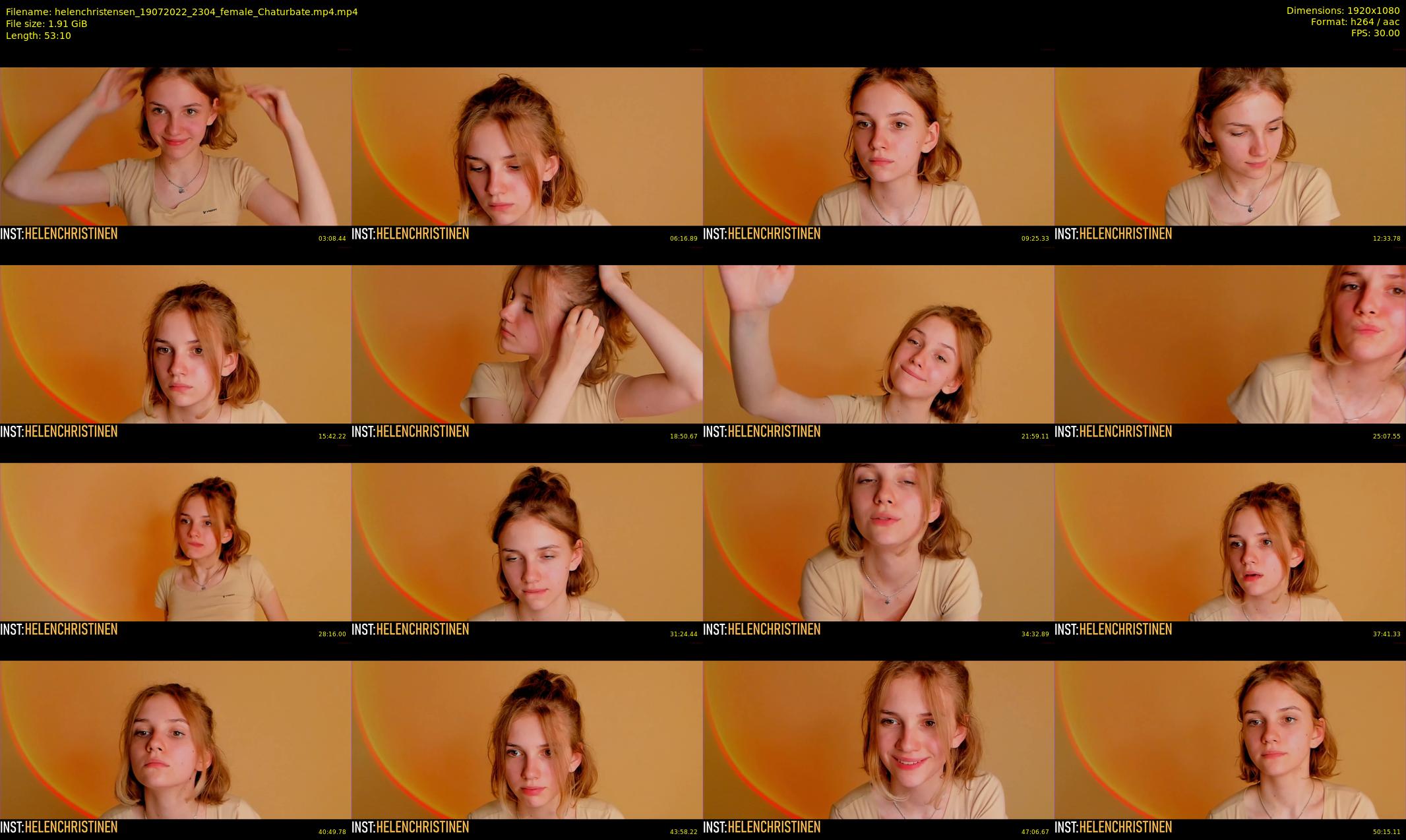 helenchristensen — 54 minute Chaturbate female cam show recording, 1080p, Jul 19, 2022