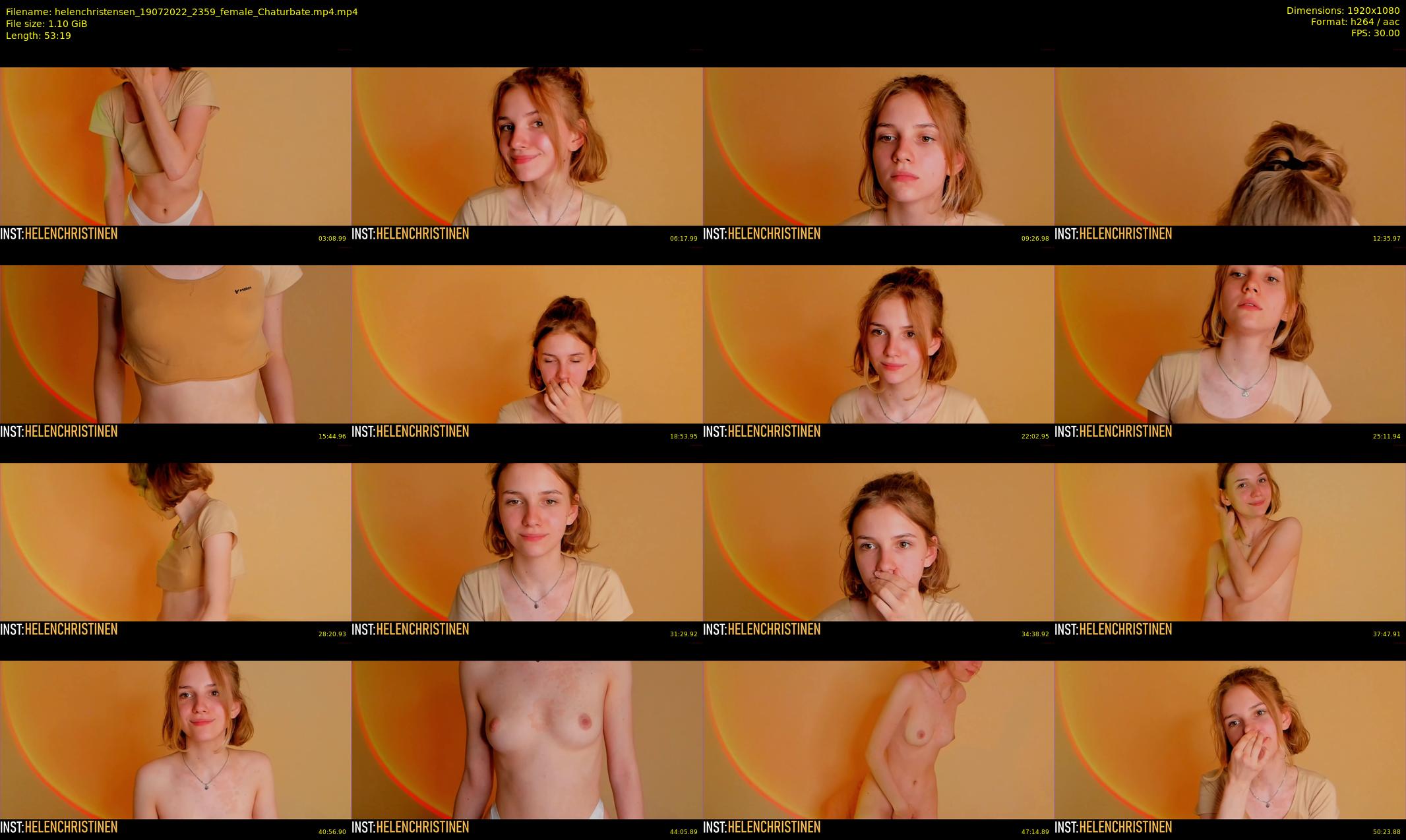 helenchristensen — 54 minute Chaturbate female cam show recording, 1080p, Jul 19, 2022