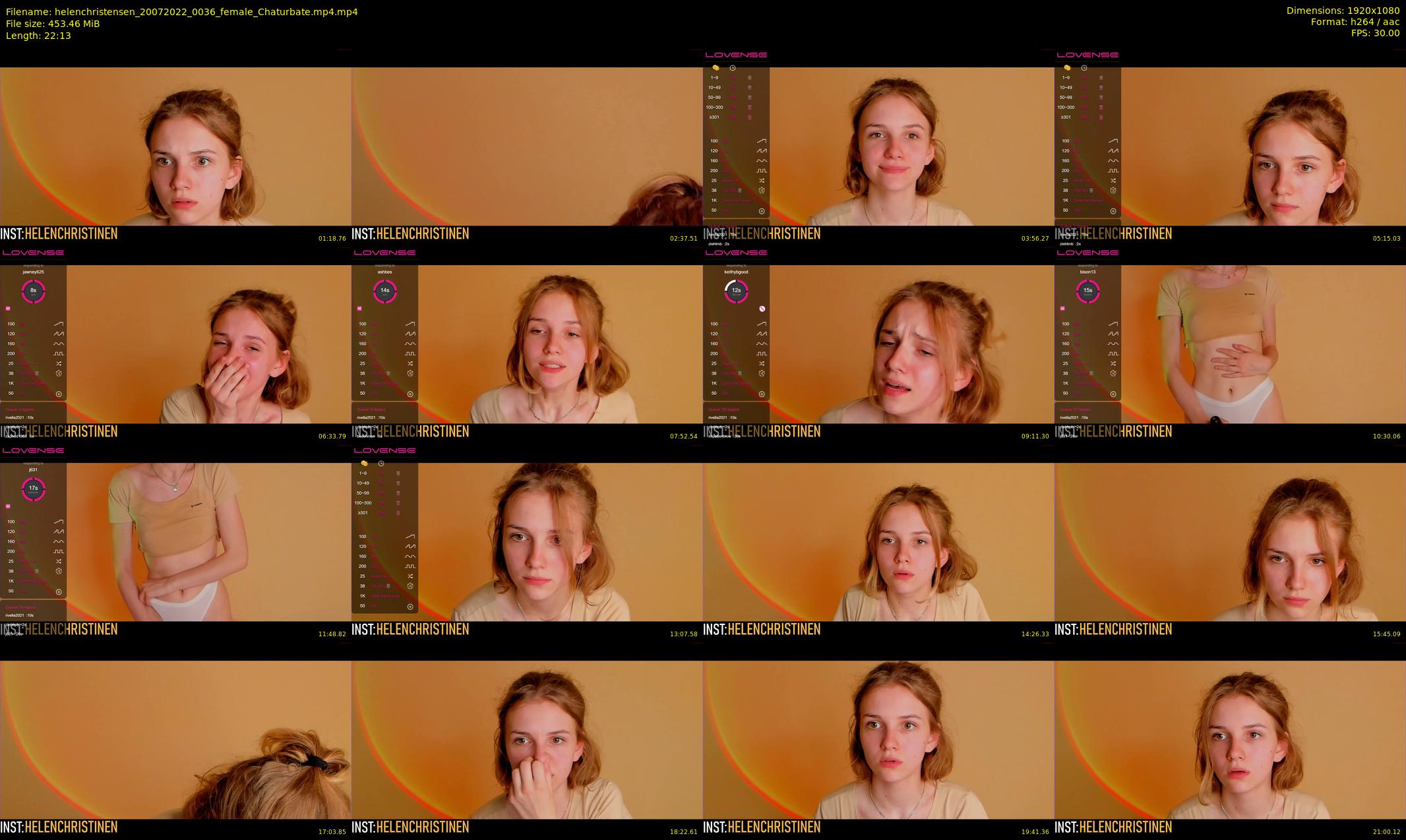 helenchristensen — 23 minute Chaturbate female cam show recording, 1080p, Jul 20, 2022