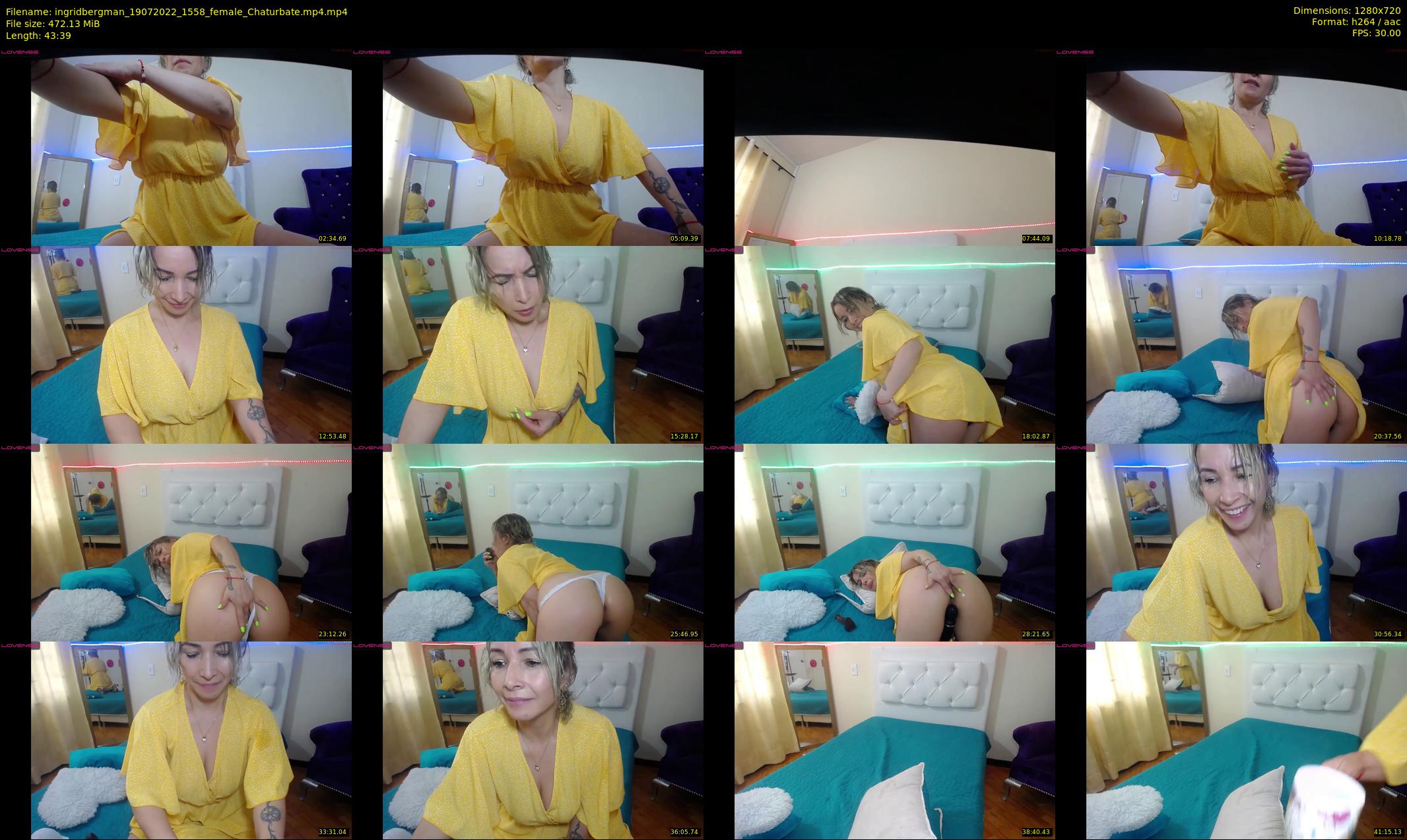 ingridbergman — 44 minute Chaturbate female cam show recording, 720p, Jul 19, 2022