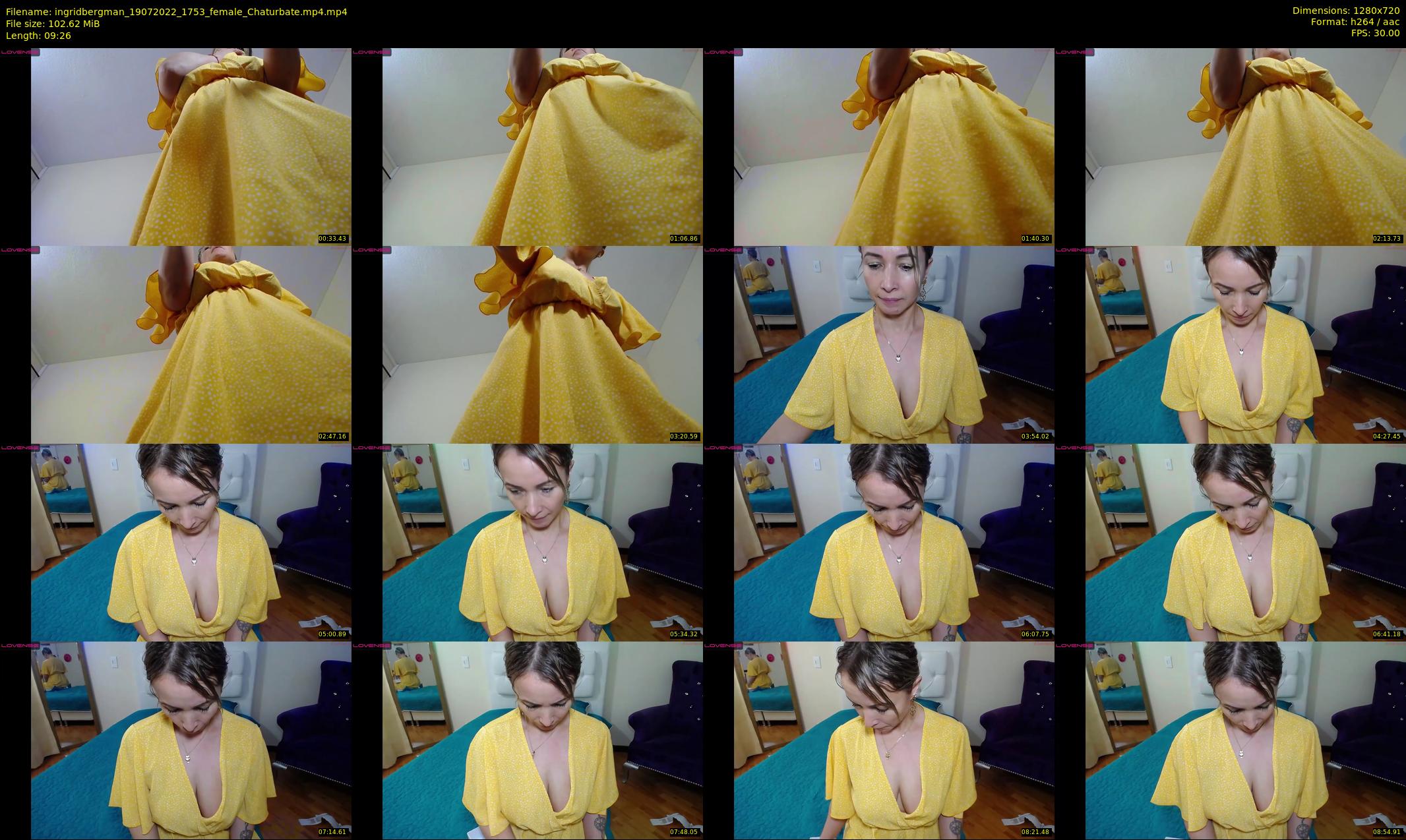 ingridbergman — 10 minute Chaturbate female cam show recording, 720p, Jul 19, 2022
