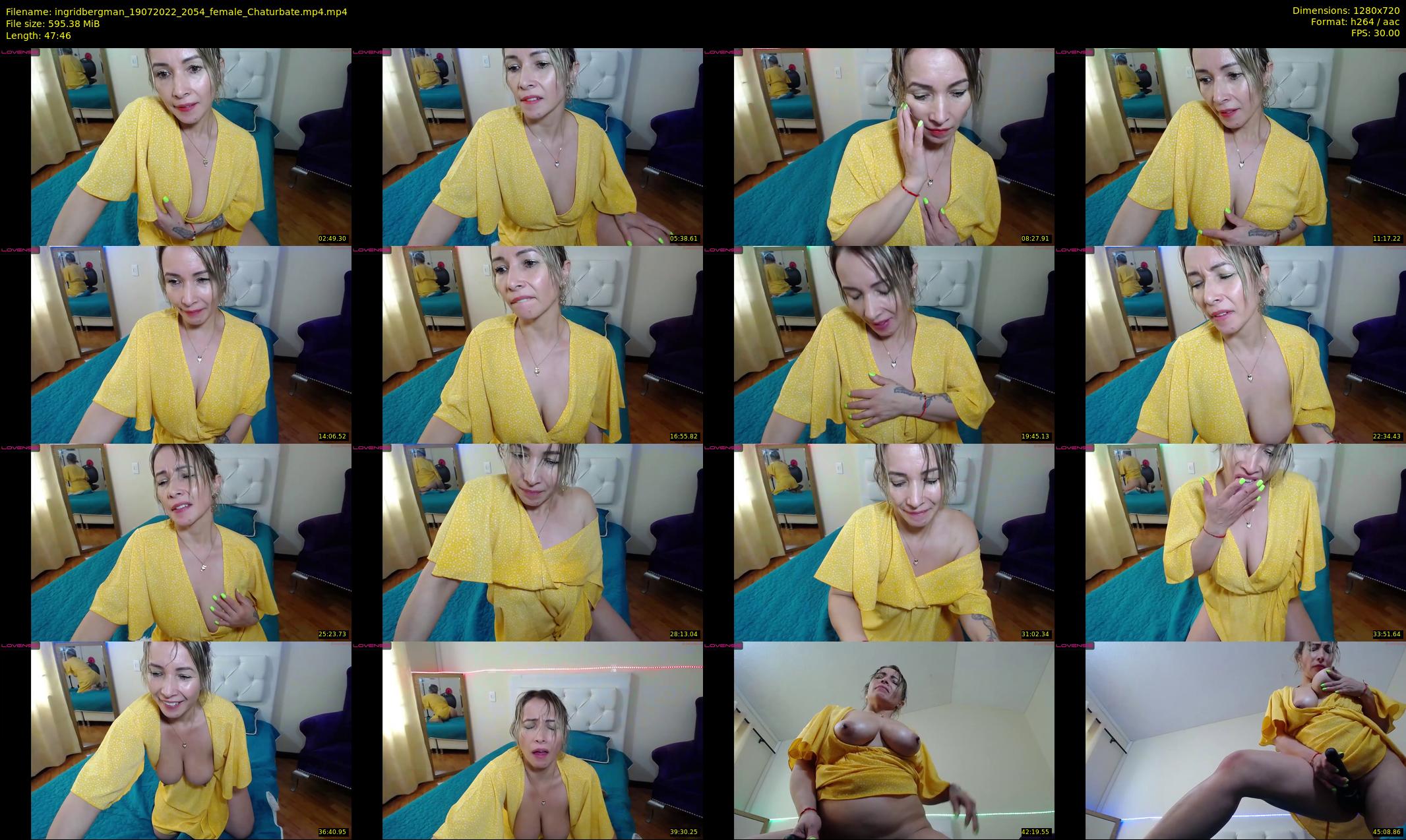 ingridbergman — 48 minute Chaturbate female cam show recording, 720p, Jul 19, 2022