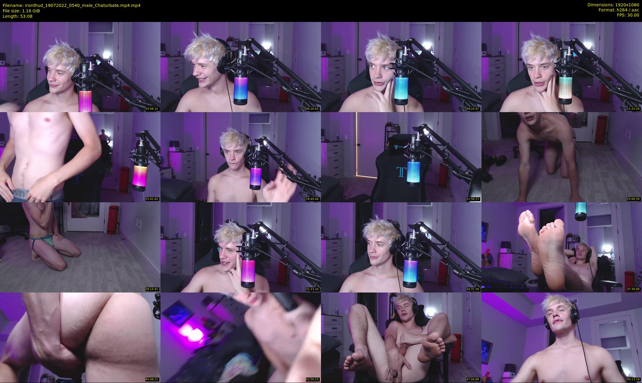 ironthud — 54 minute Chaturbate male cam show recording, 1080p, Jul 19, 2022