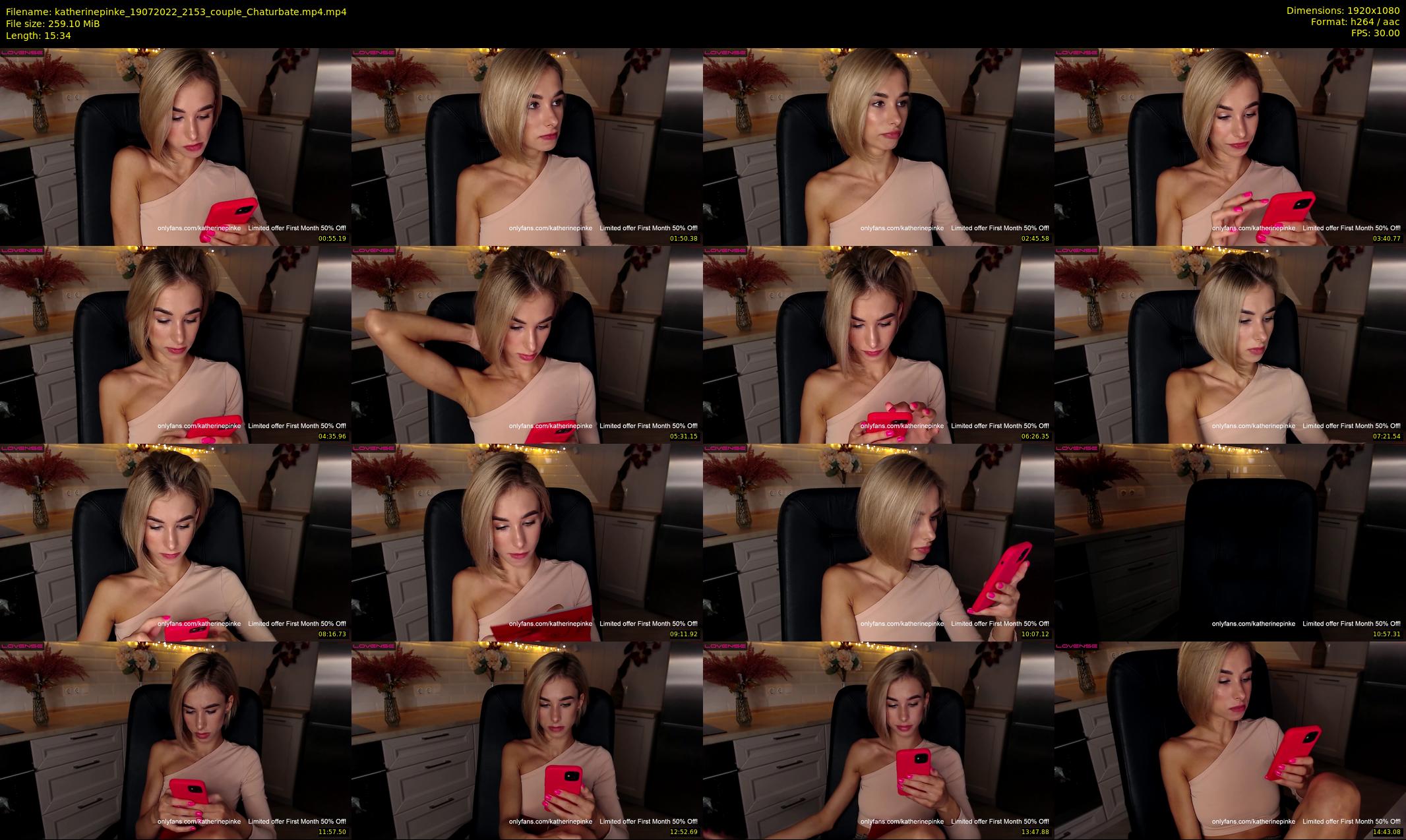 katherinepinke — 16 minute Chaturbate female cam show recording, 1080p, Jul 19, 2022