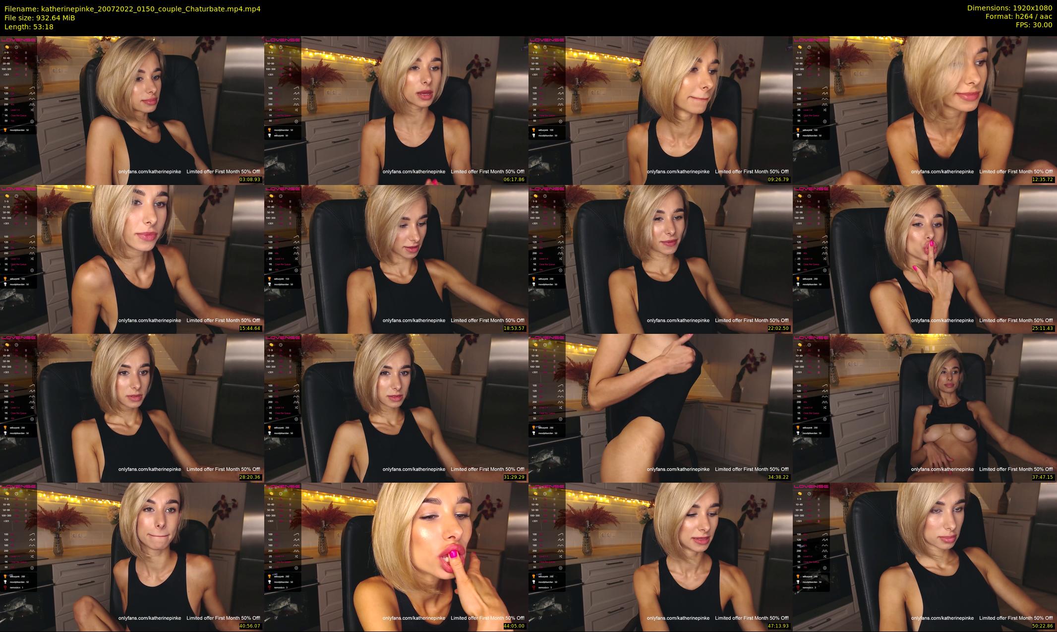 katherinepinke — 54 minute Chaturbate female cam show recording, 1080p, Jul 20, 2022